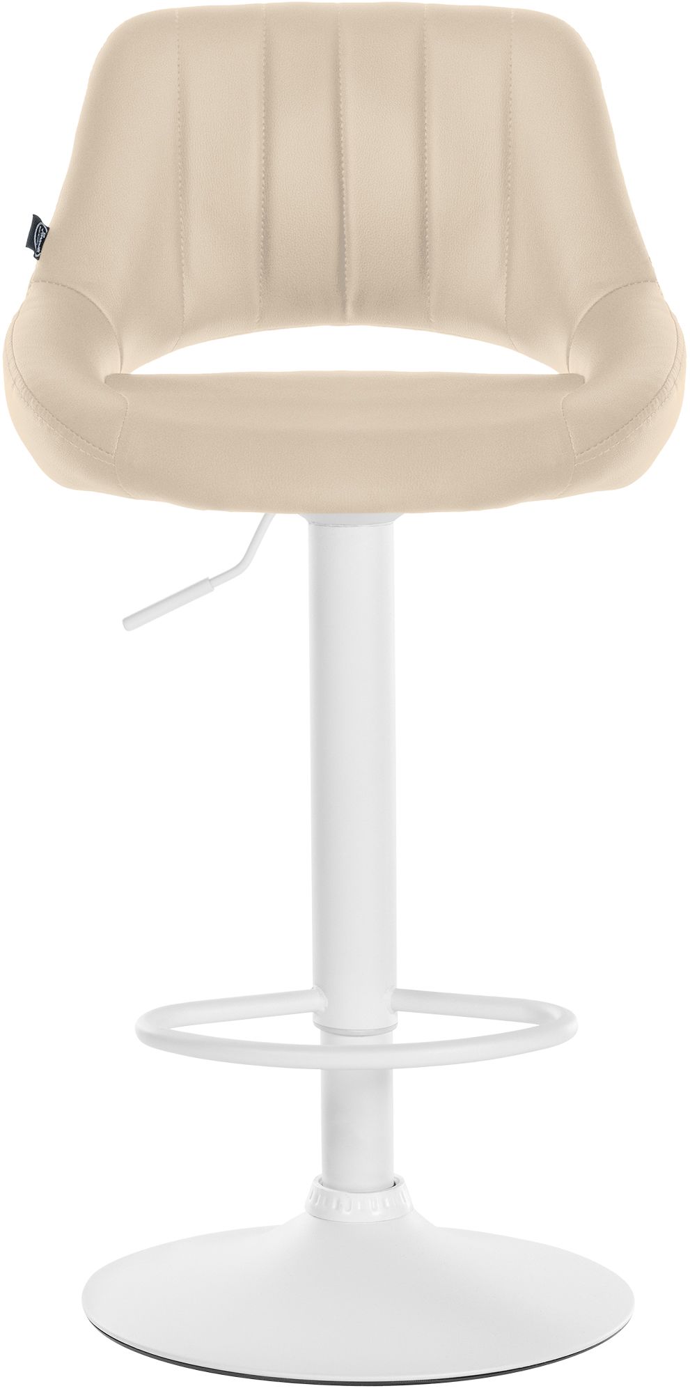 2er Set Barhocker Milet Kunstleder W, creme