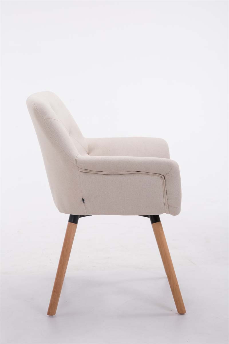 Besucherstuhl Cassidy Stoff natura, beige