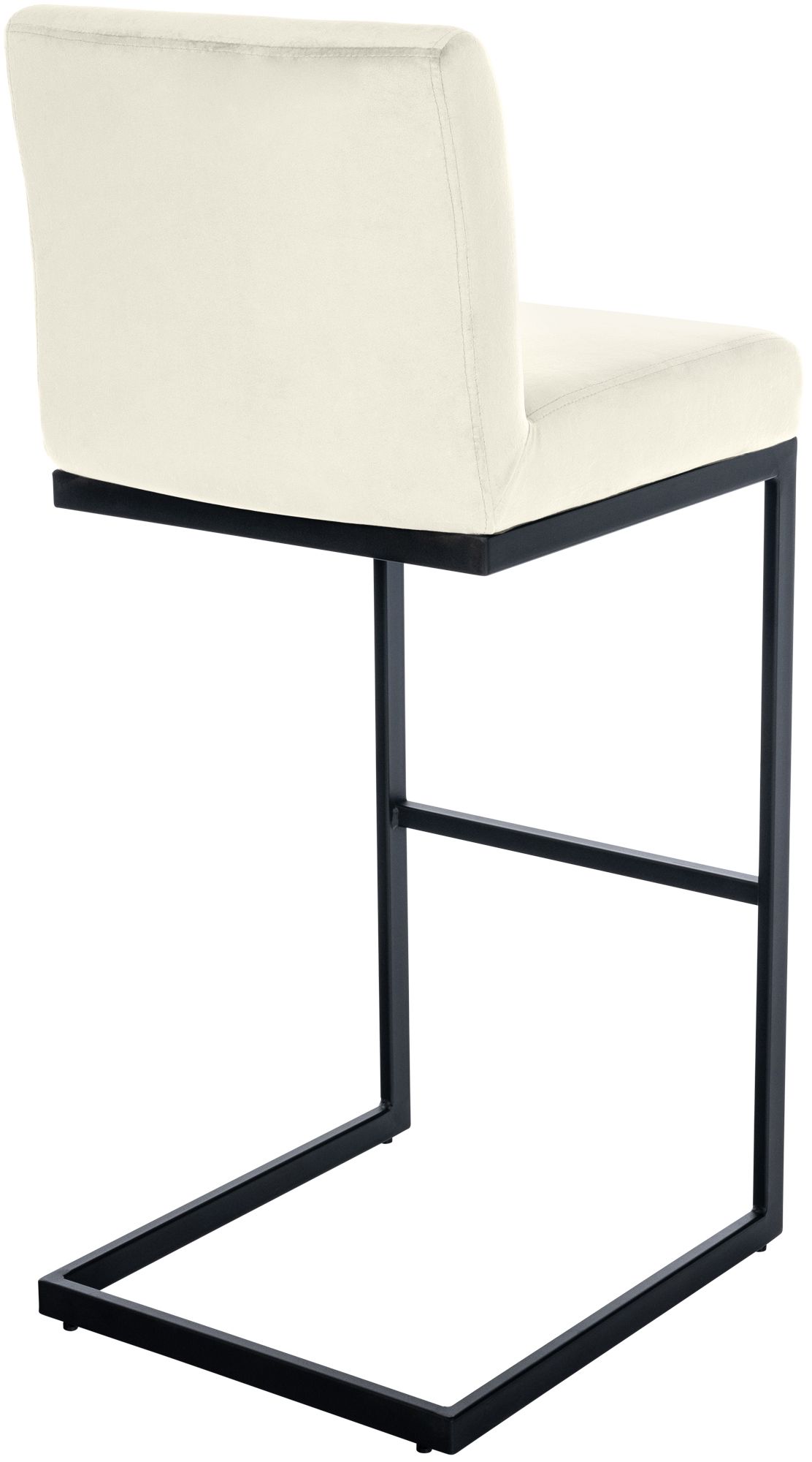 2er Set Barhocker Hopewell Samt B, creme