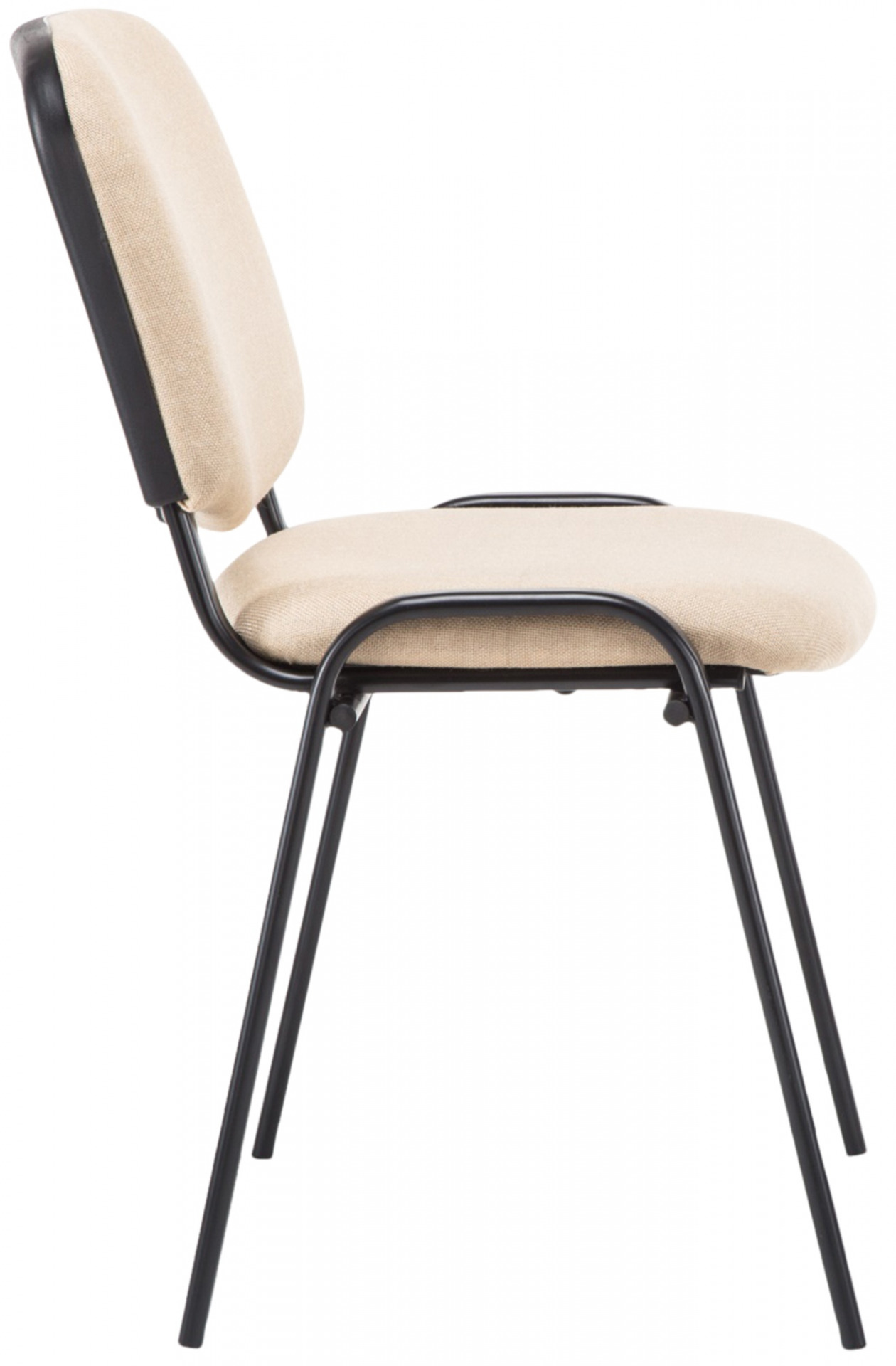 Besucherstuhl Ken V2 Stoff, creme