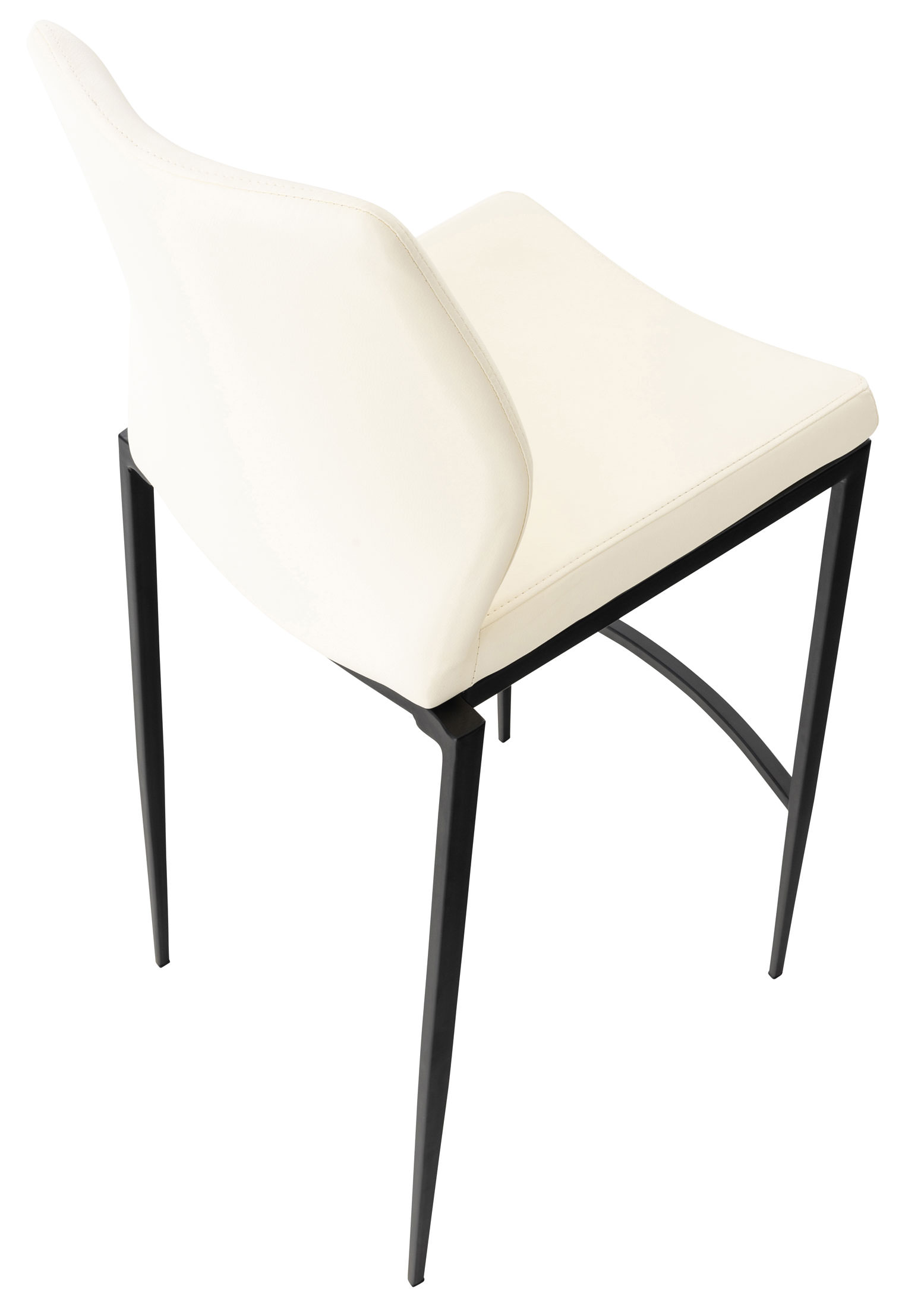 Barhocker Matola Kunstleder schwarz, creme