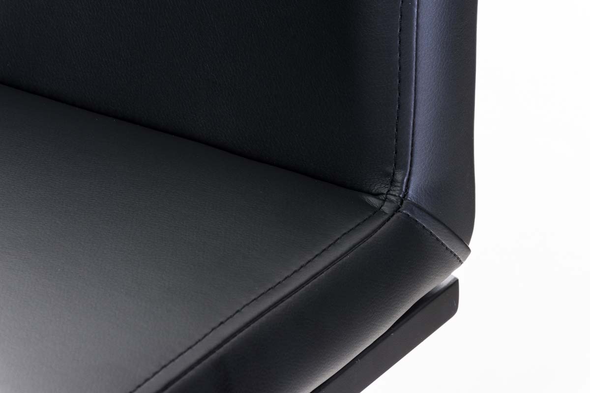 Barhocker Panama B Kunstleder, schwarz