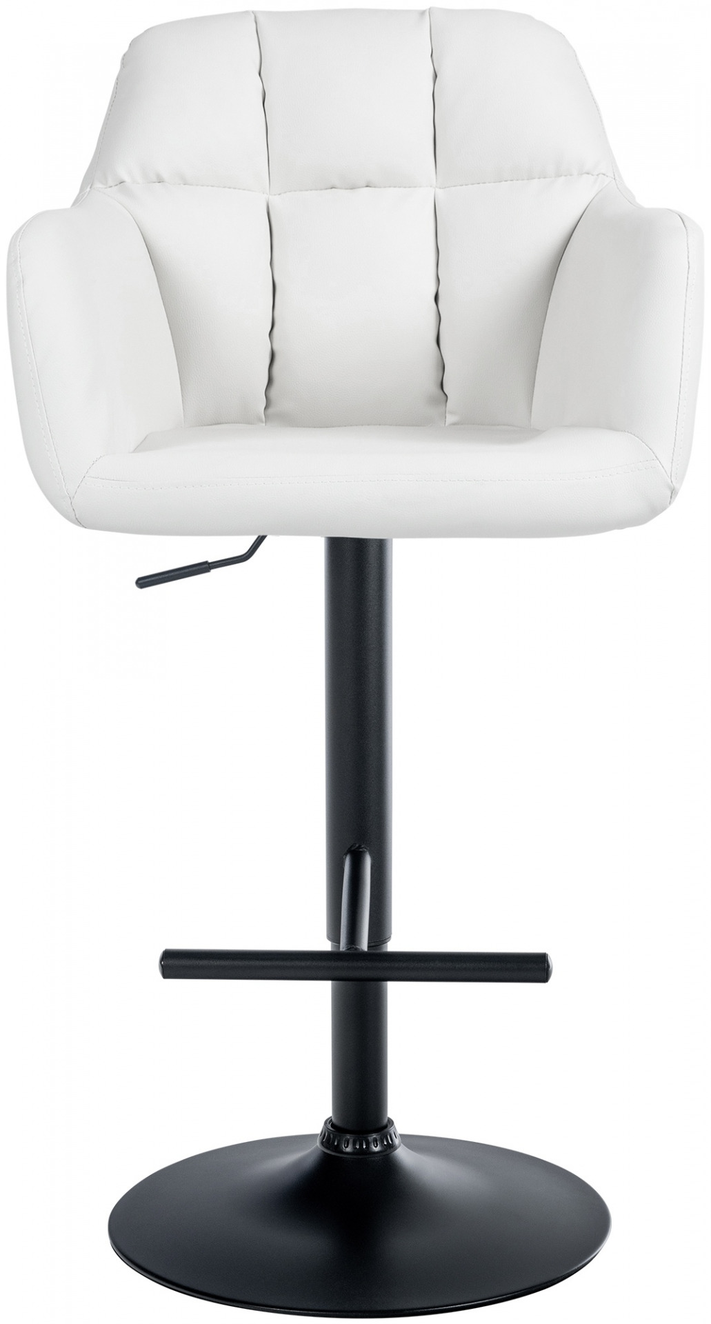 Barhocker Natoma Kunstleder schwarz, weiß