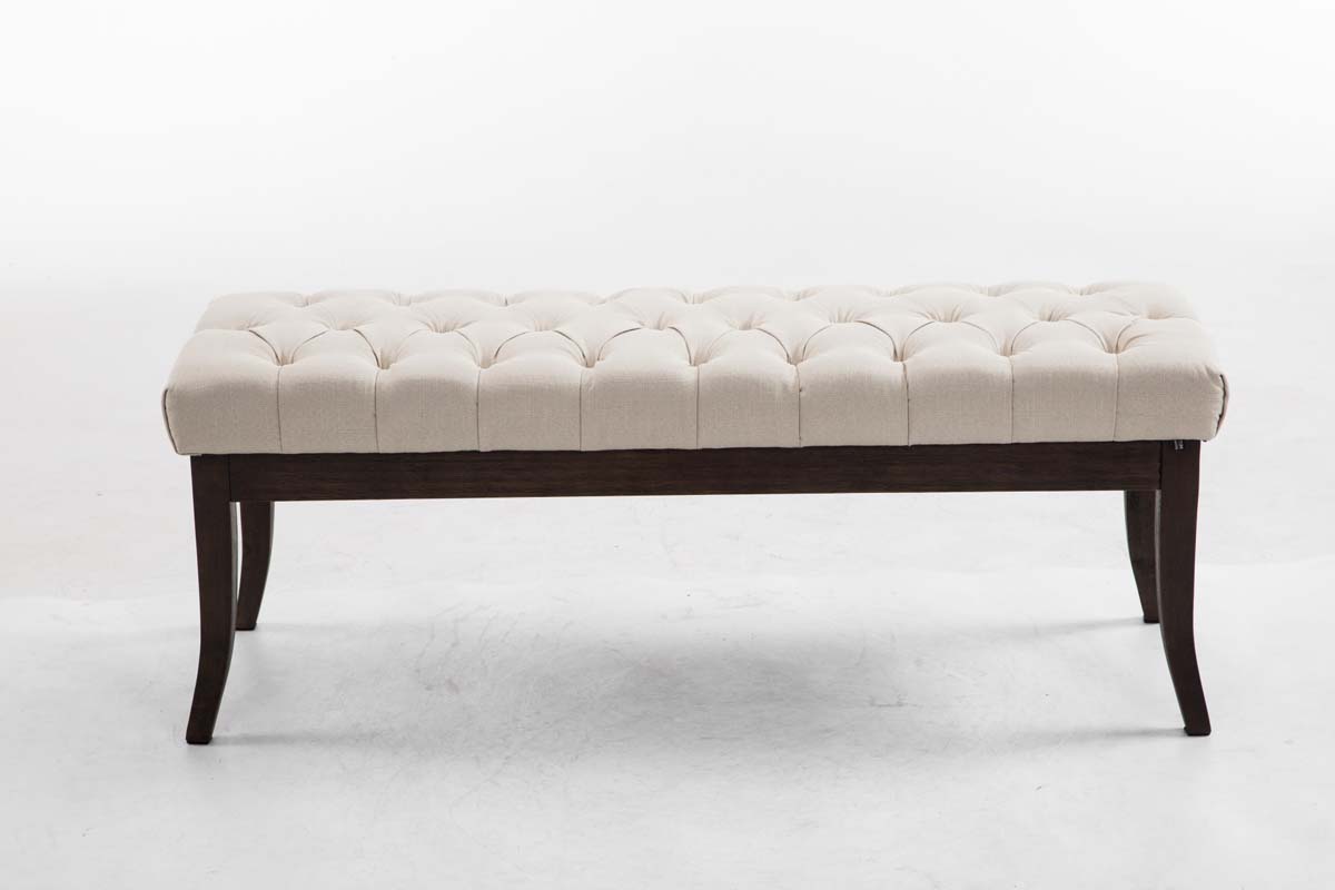 Sitzbank Ramses Stoff antik-dunkel 120, creme