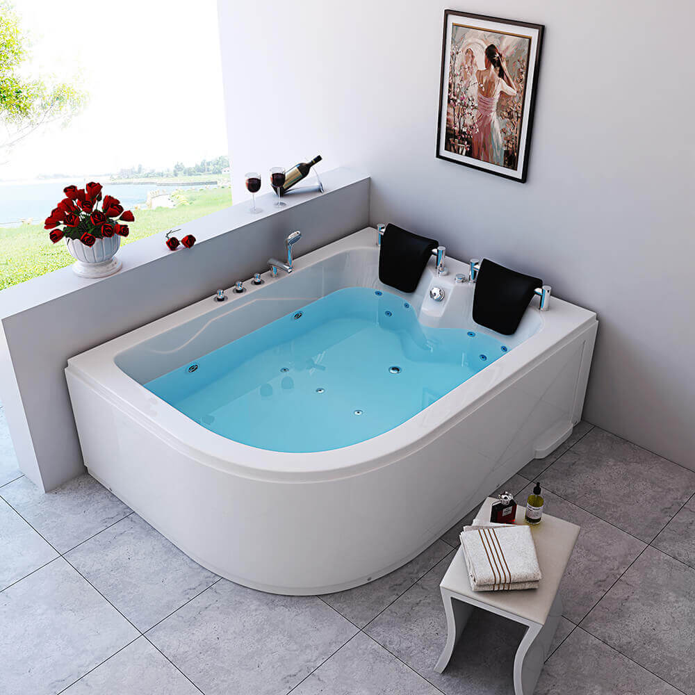Indoor Whirlpool für 2 Personen BLUE OCEAN XL - 180 x 120 cm Links