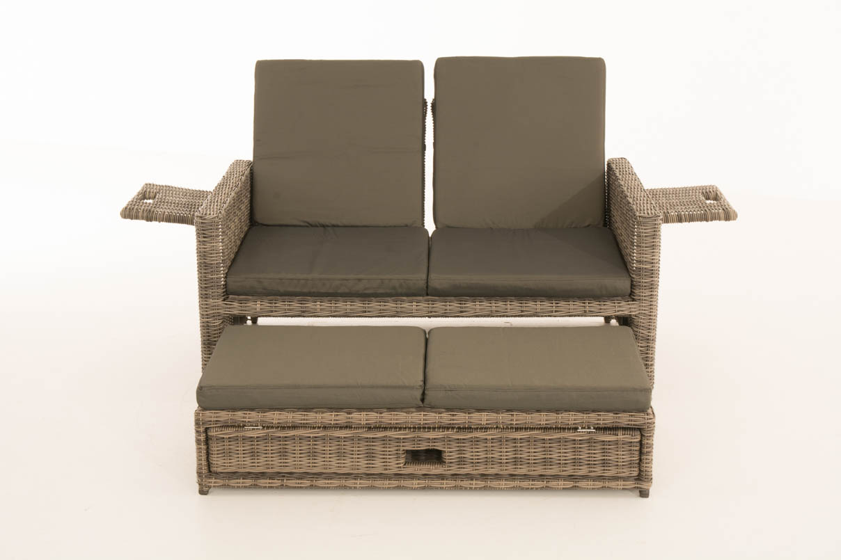 Sofa Ancona Anthrazit 5mm, grau-meliert