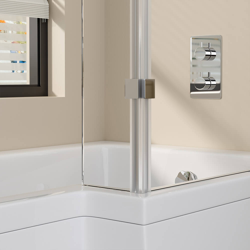 Duschbadewanne ELARA - 170 x 85 cm Links