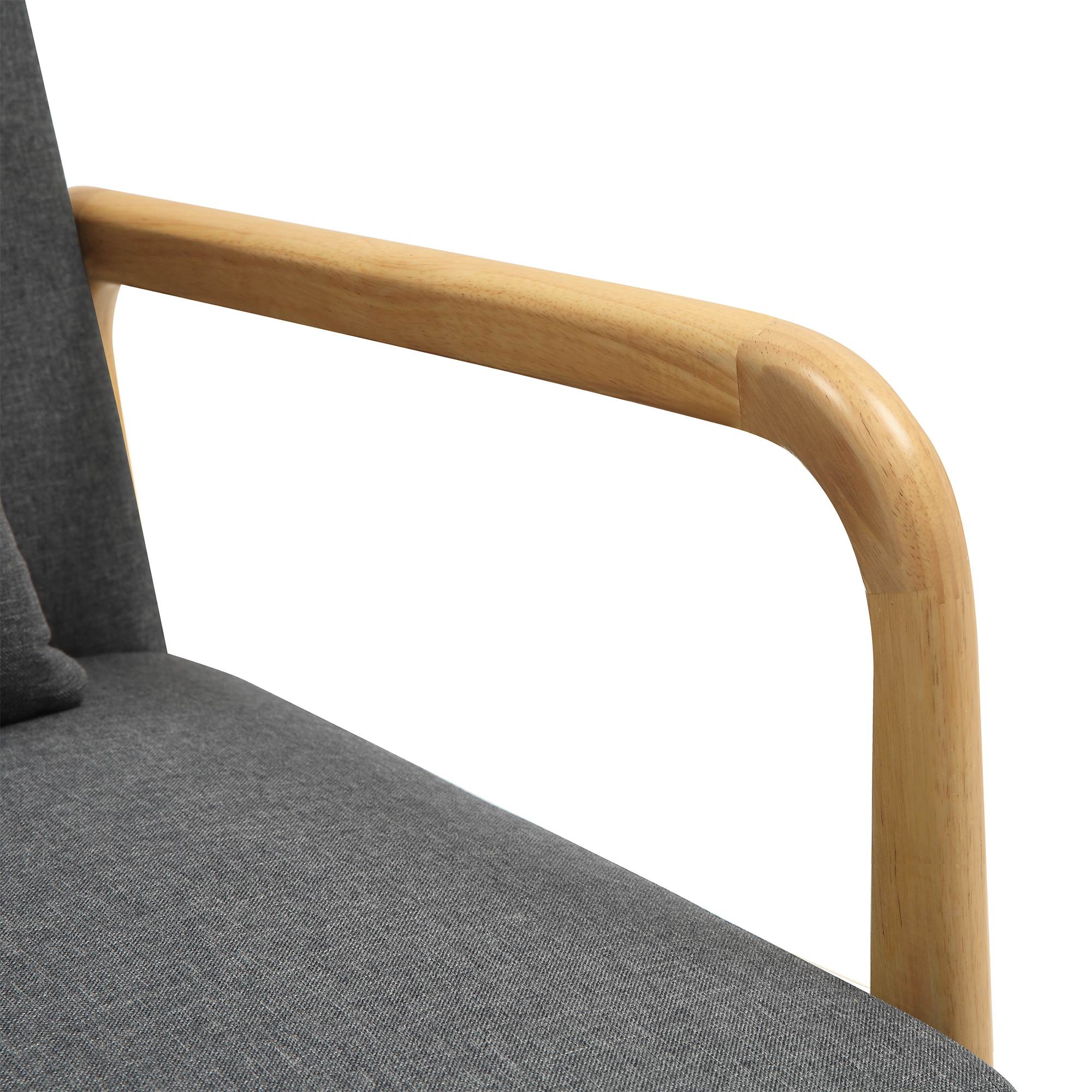 Sessel Hibbing Stoff, dunkelgrau
