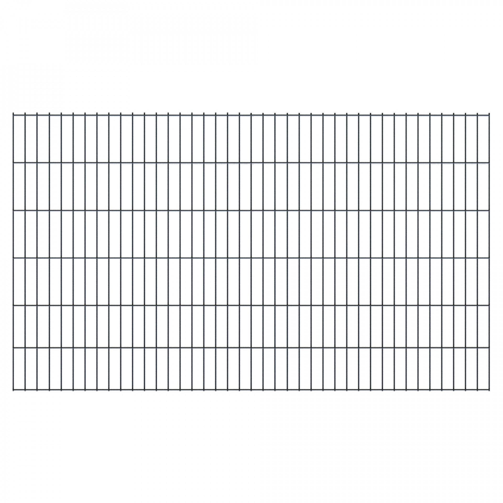 BASIC Doppelstabmatte ANTHRAZIT, 200 x 120 cm, RAL 7016, Stäbe 6/5/6, MW 50/200 mm