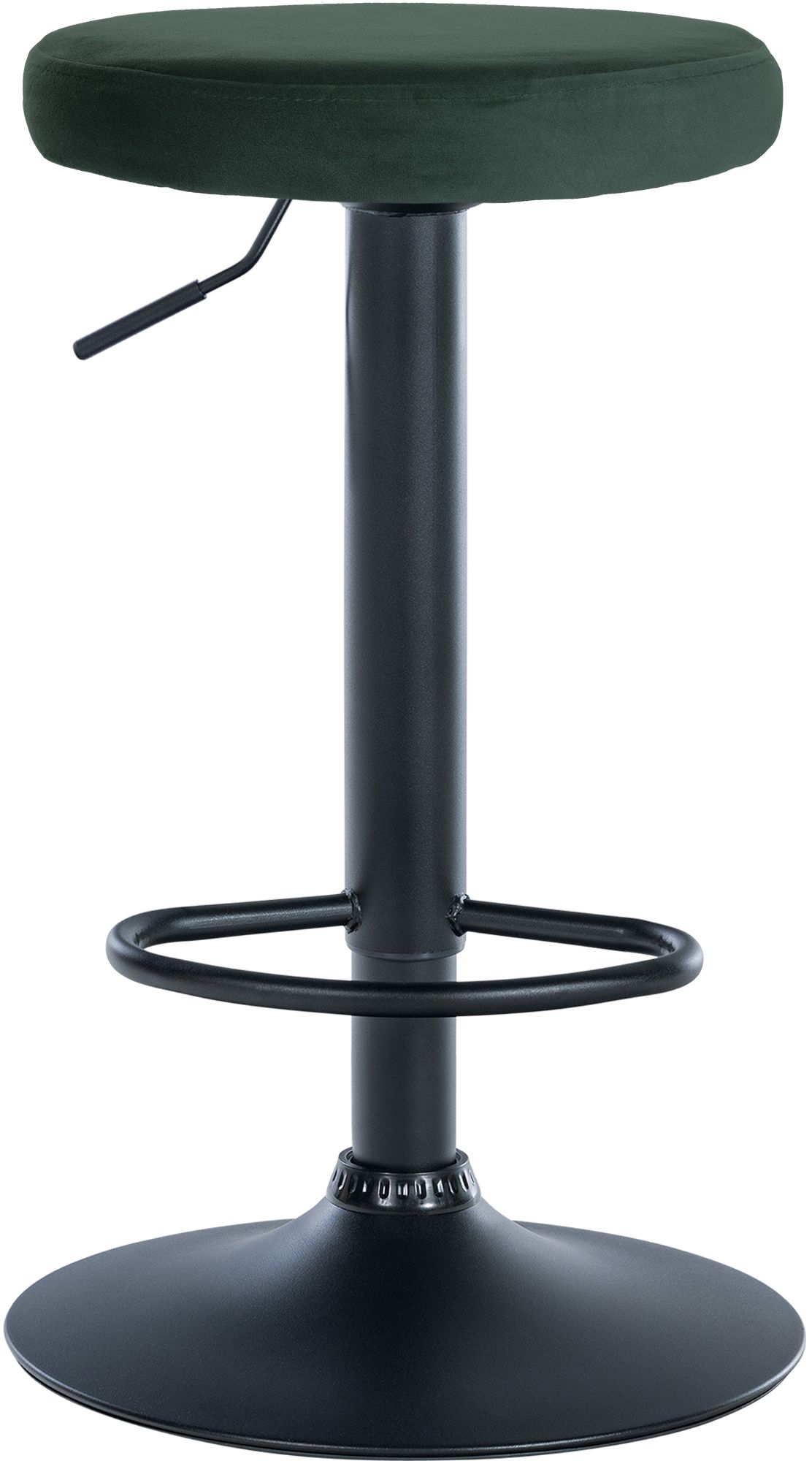 2er Set Barhocker Ponte Samt schwarz, grün