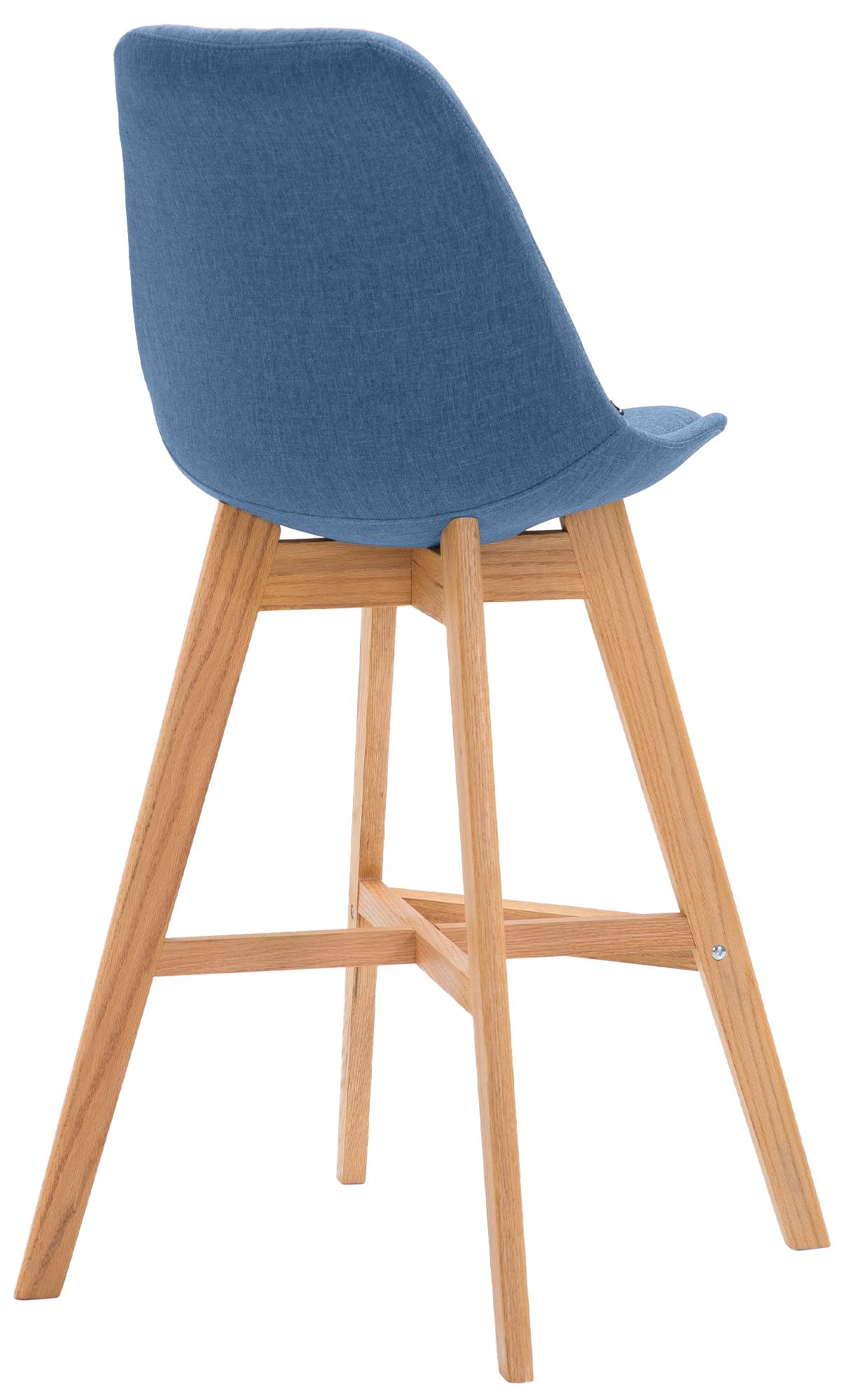 Barhocker Cannes Stoff Natura, blau