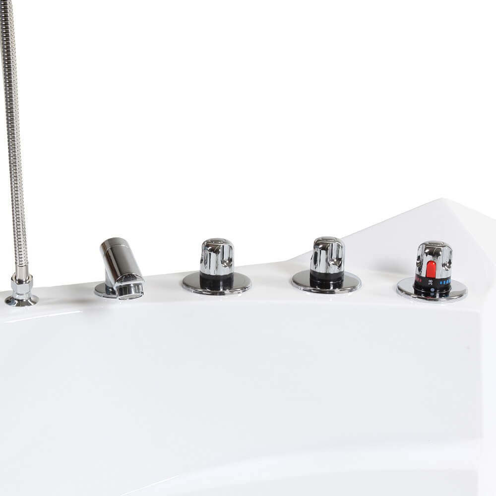 Whirlpool Badewanne mit Lichttherapie LAGUNA L - 157 x 157 cm