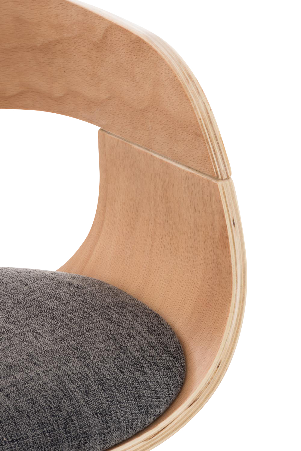 2er Set Barhocker Kingston C Stoff, natura/hellgrau