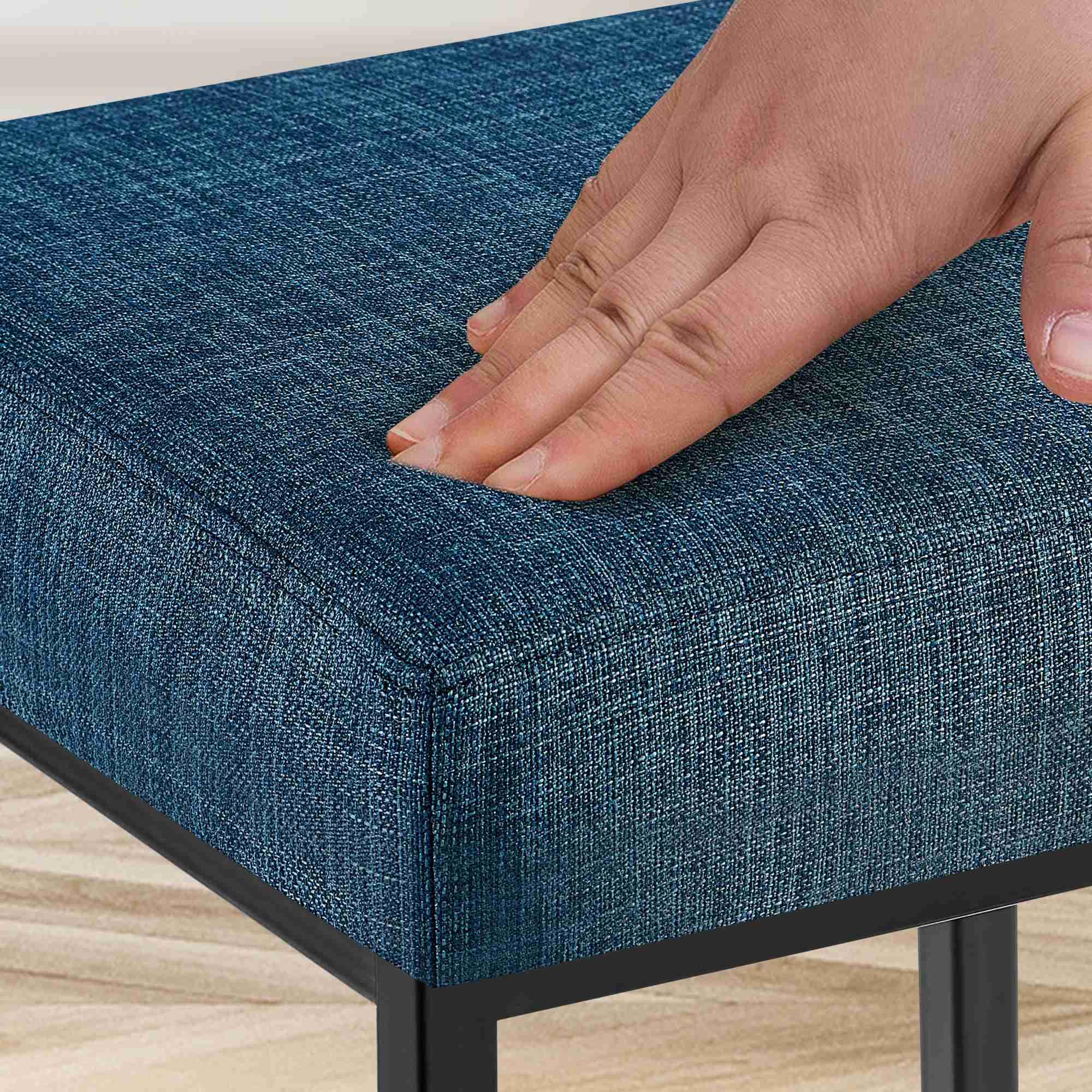 Barhocker Montreal B80 Stoff, blau