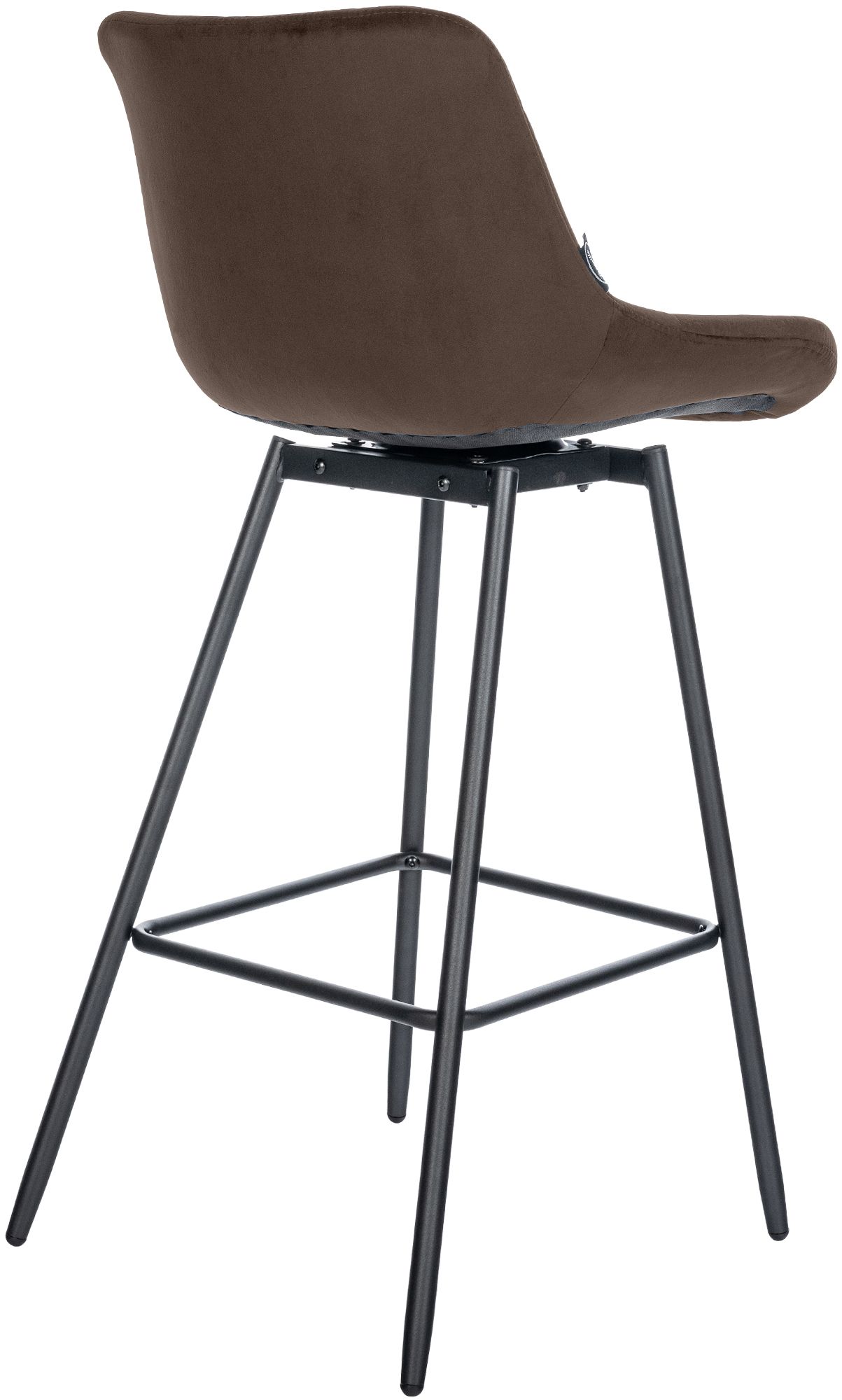 Barhocker Weston Schwenkbar Samt, braun
