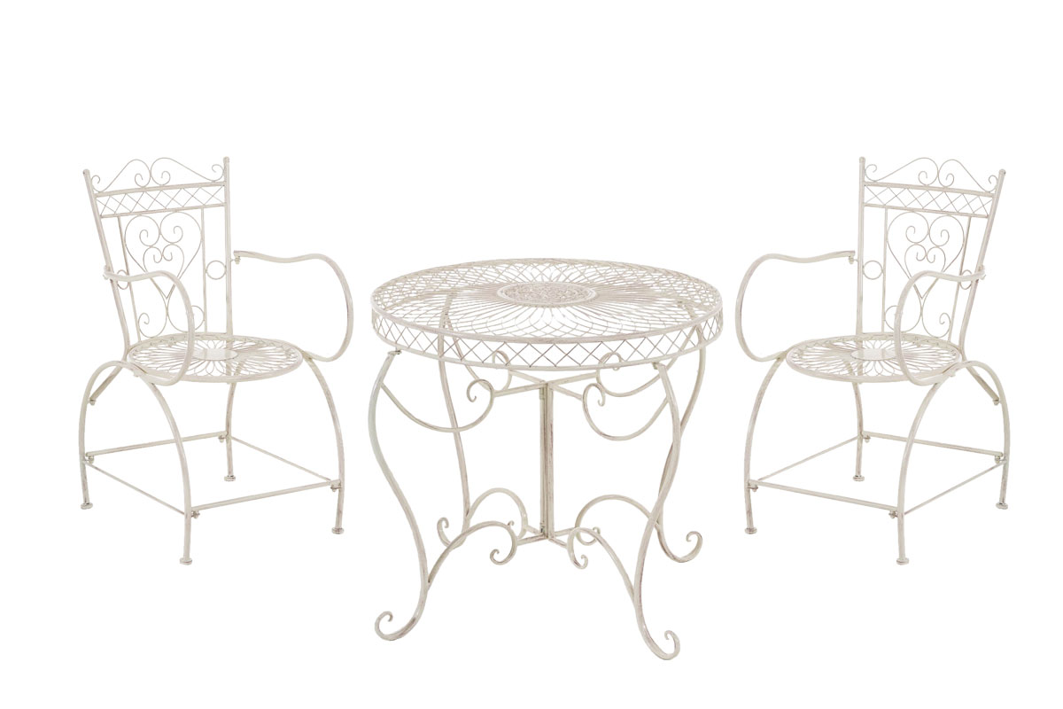 749644 Sitzgruppe Sheela, antik-creme