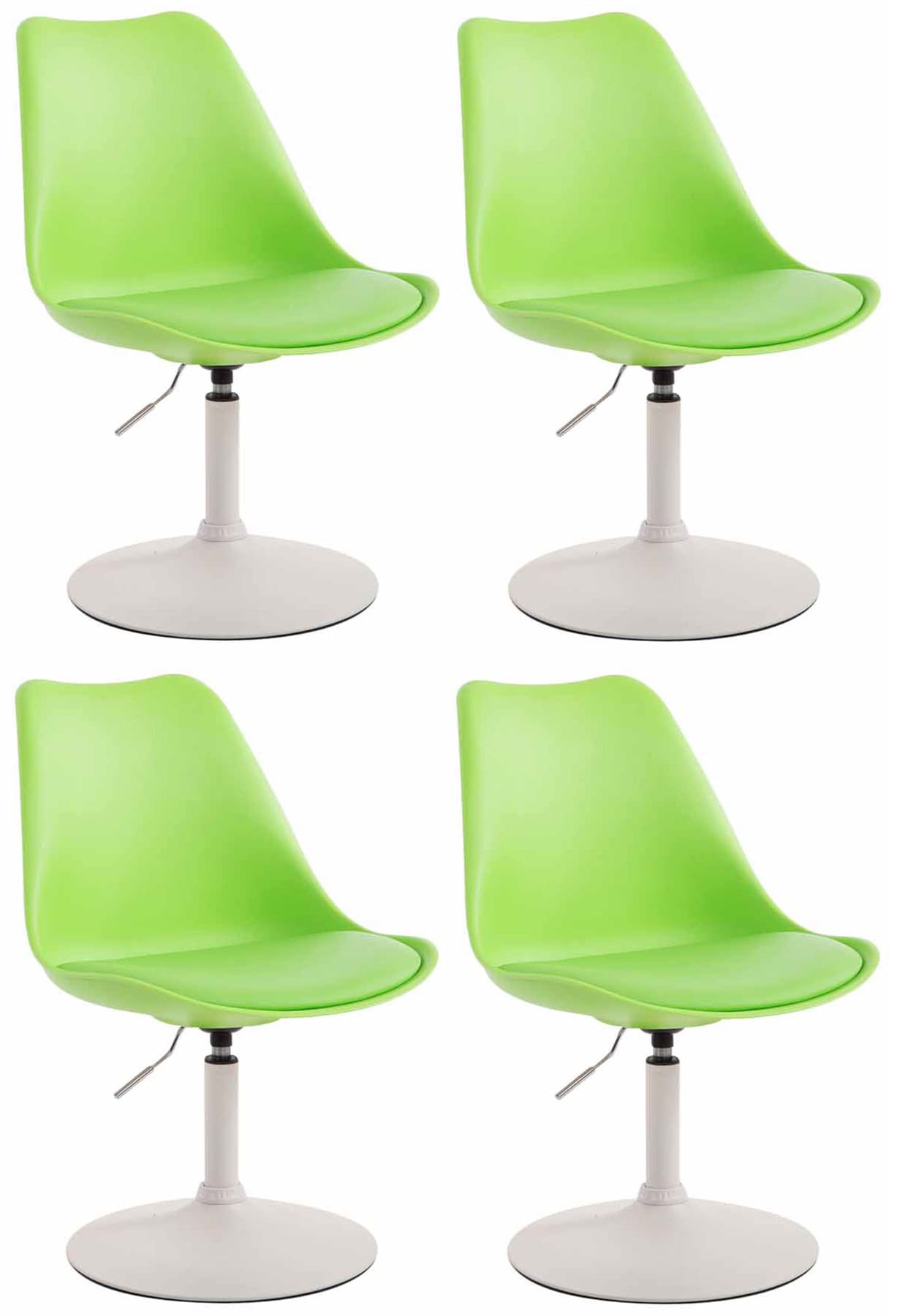 4er Set Esszimmerstühle Maverick W Kunststoff, grün