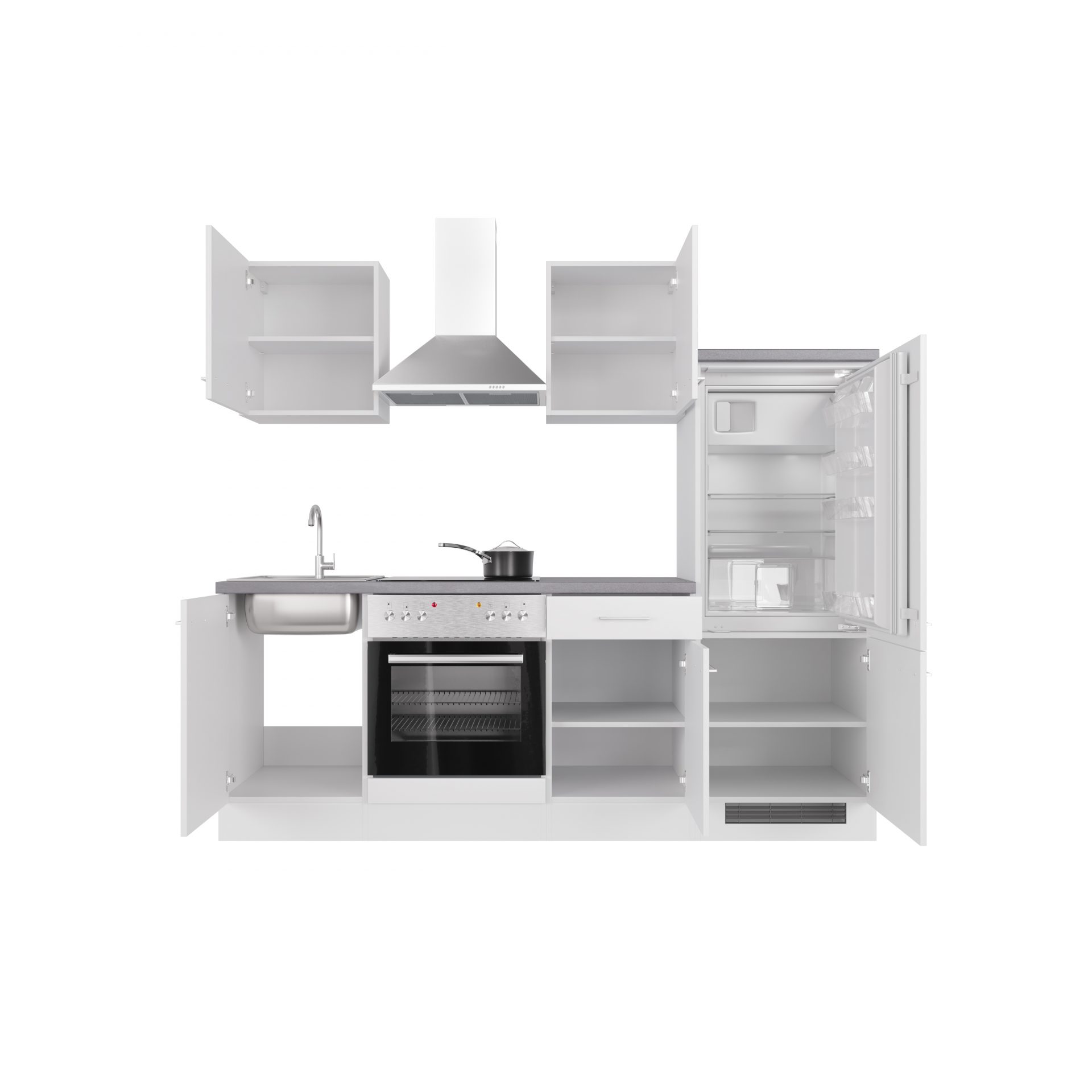 Küchenzeile VITA 220 cm mit E-Geräten