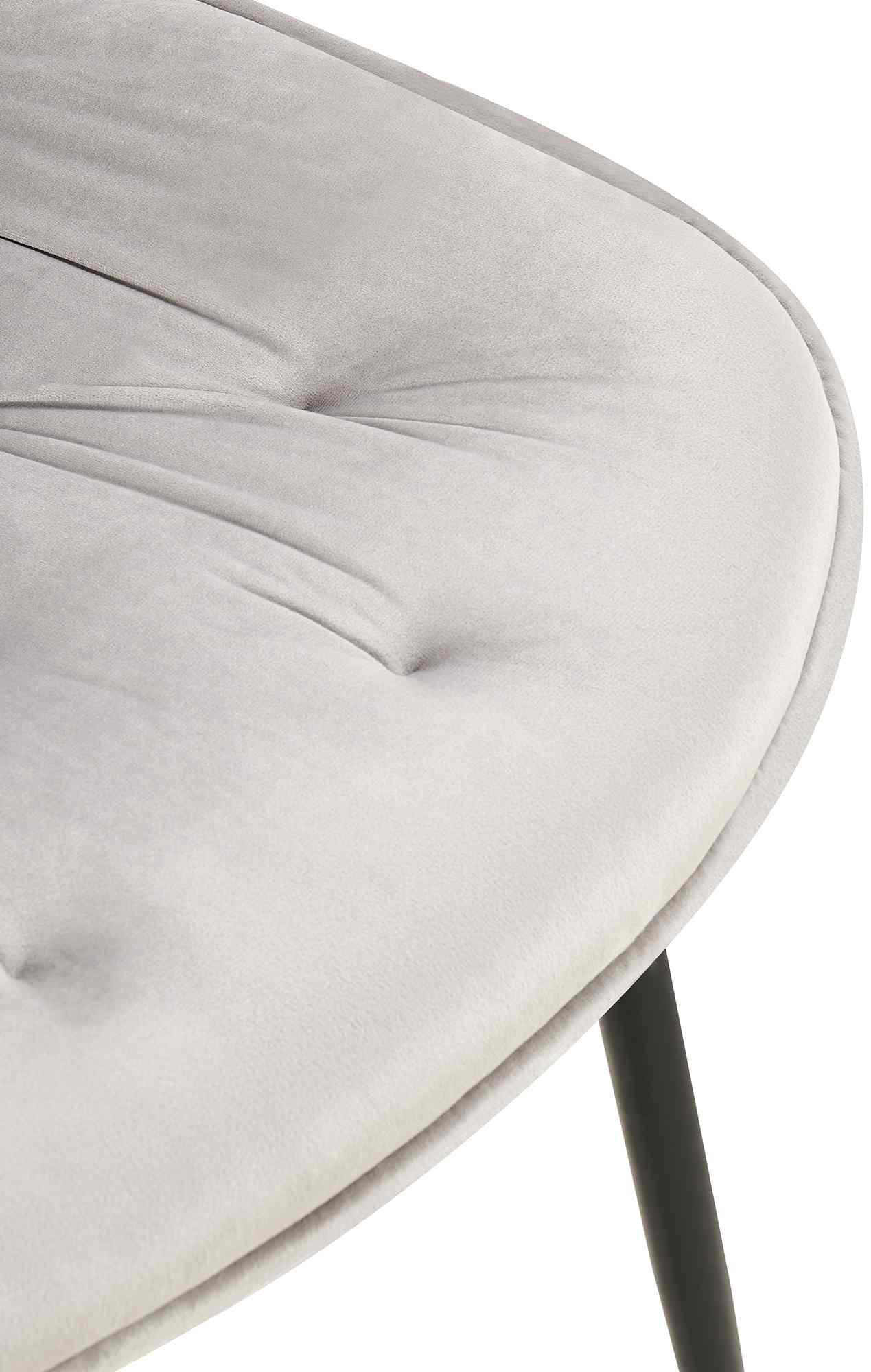 Esszimmerstuhl Wallace Samt, grau