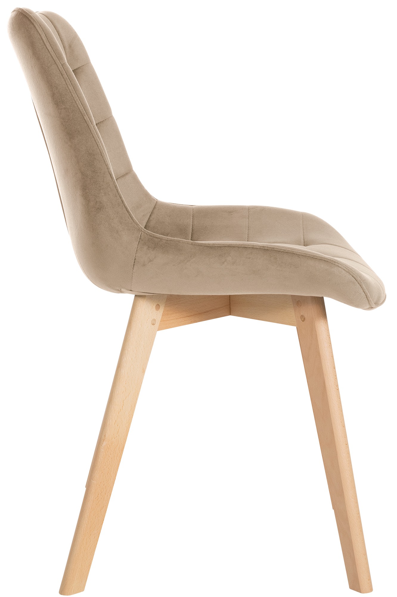 2er Set Stühle Brook Samt, braun