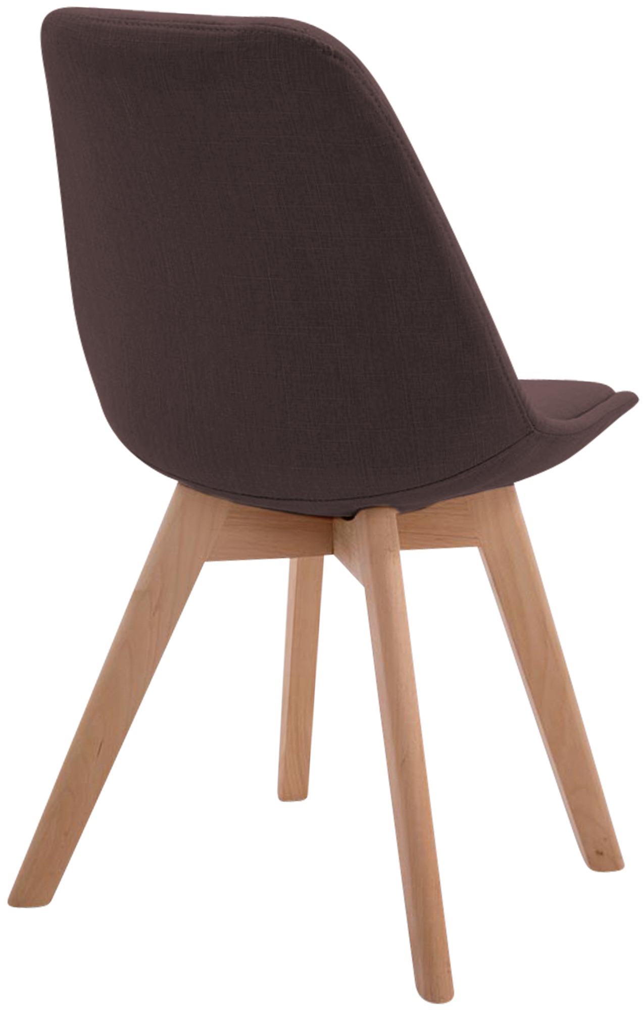 Besucherstuhl Borneo V2 Natura Stoff, braun