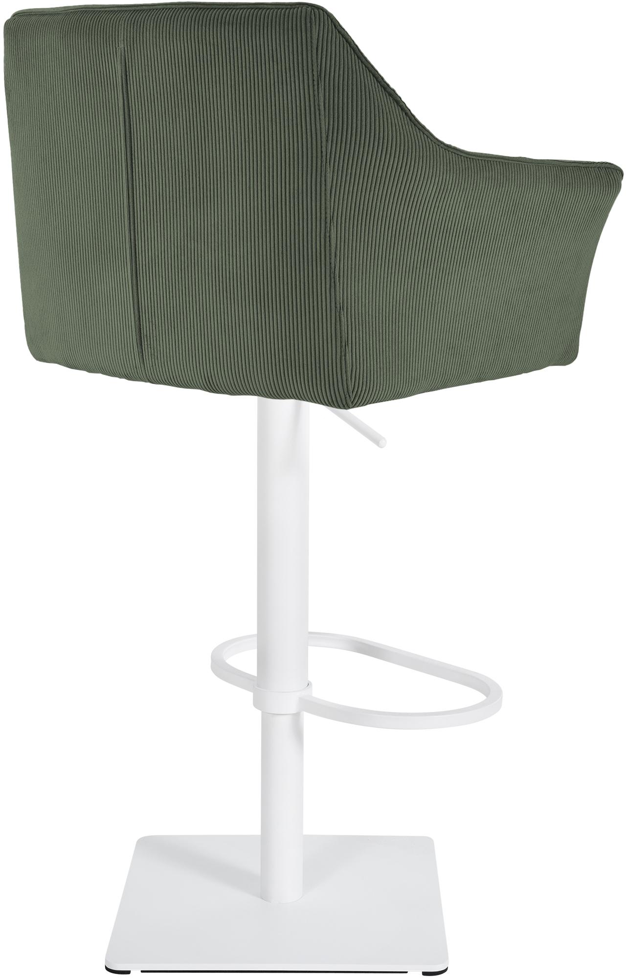 Barhocker Damaso W Cord, grün