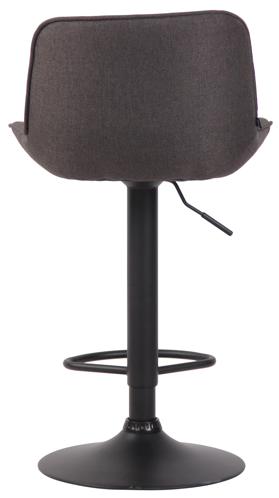 Barhocker Lentini Stoff schwarz, dunkelgrau