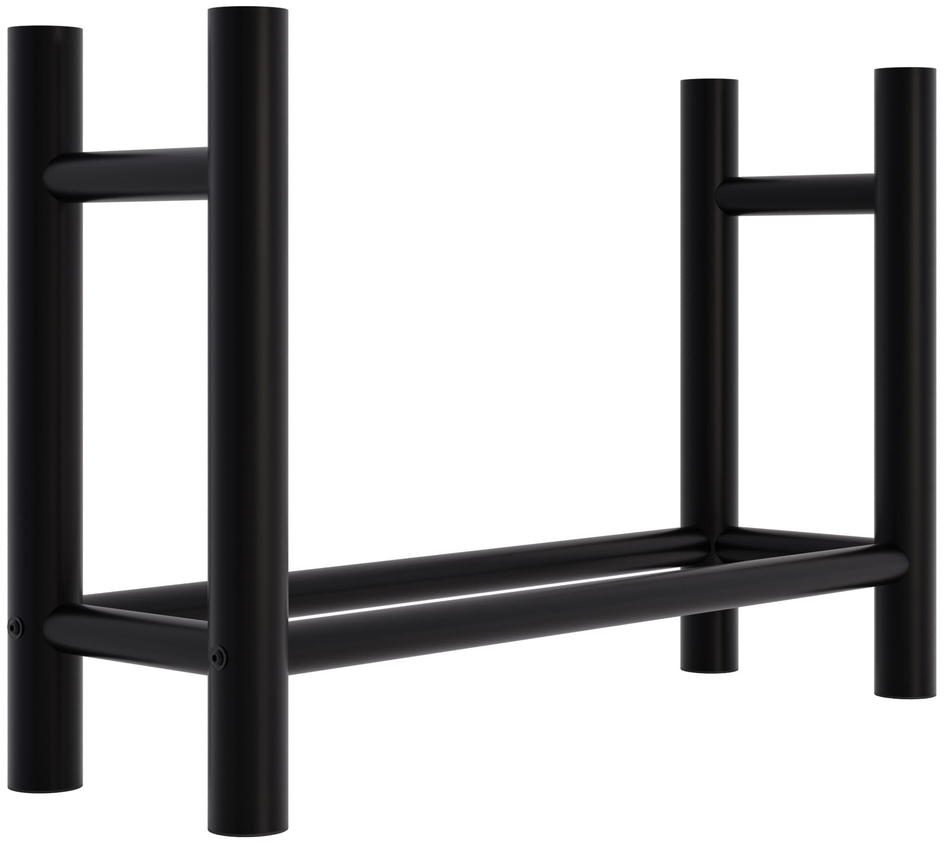 Kaminholzständer Medya rund 30x80x60 cm, schwarz