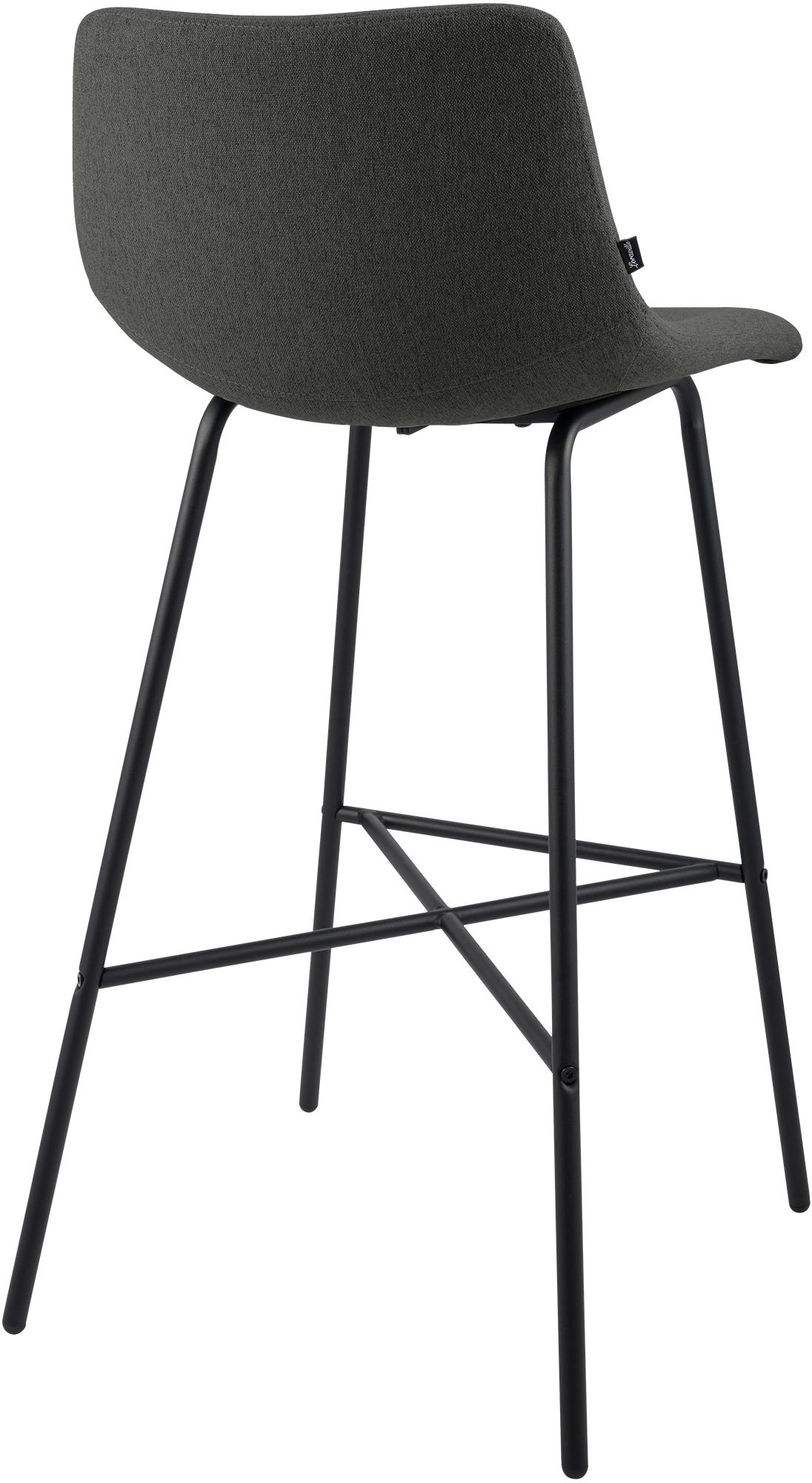 Barhocker Altona Stoff, dunkelgrau