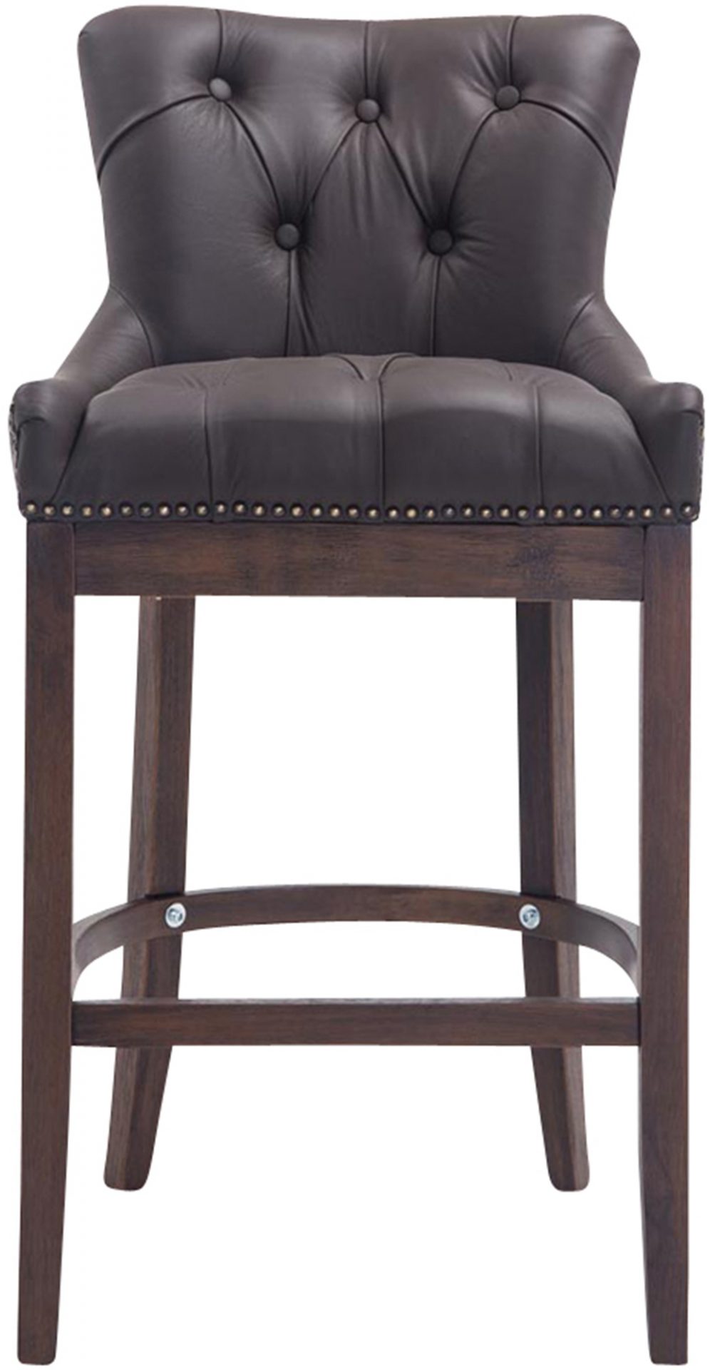 Barhocker Lakewood Echtleder, Antik, braun