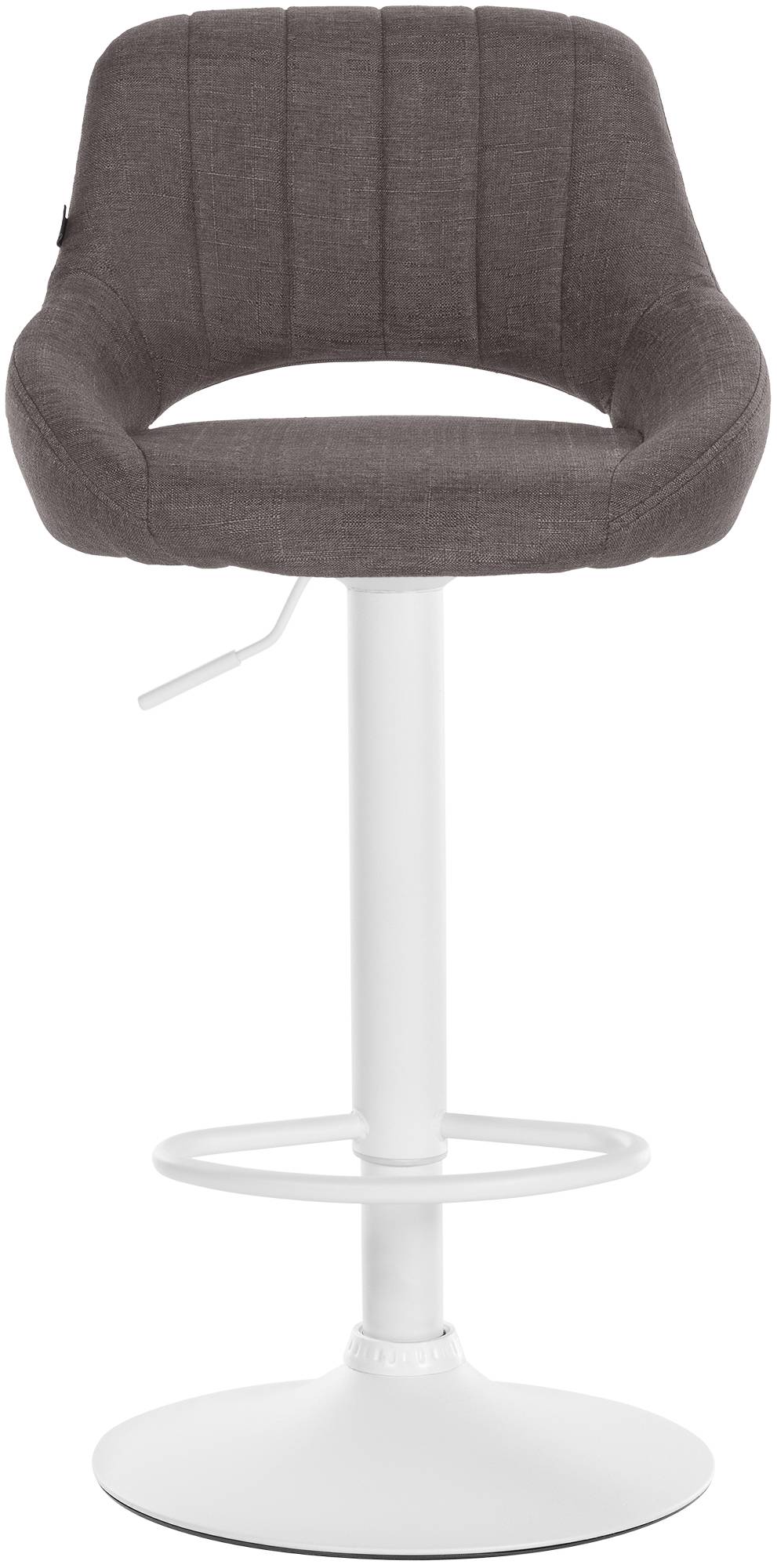 2er Set Barhocker Milet Stoff W, dunkelgrau