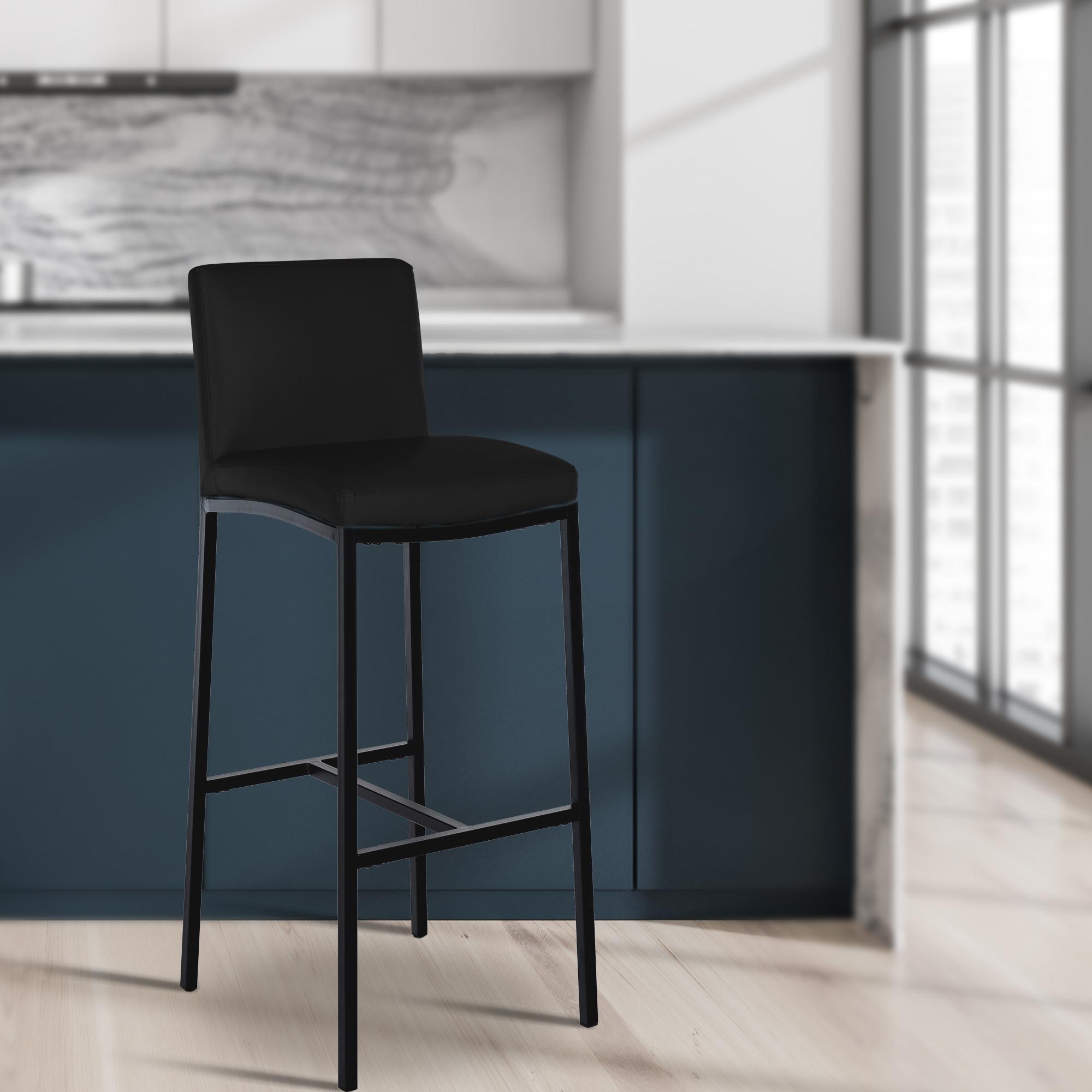 Barhocker Freeport Kunstleder B, schwarz