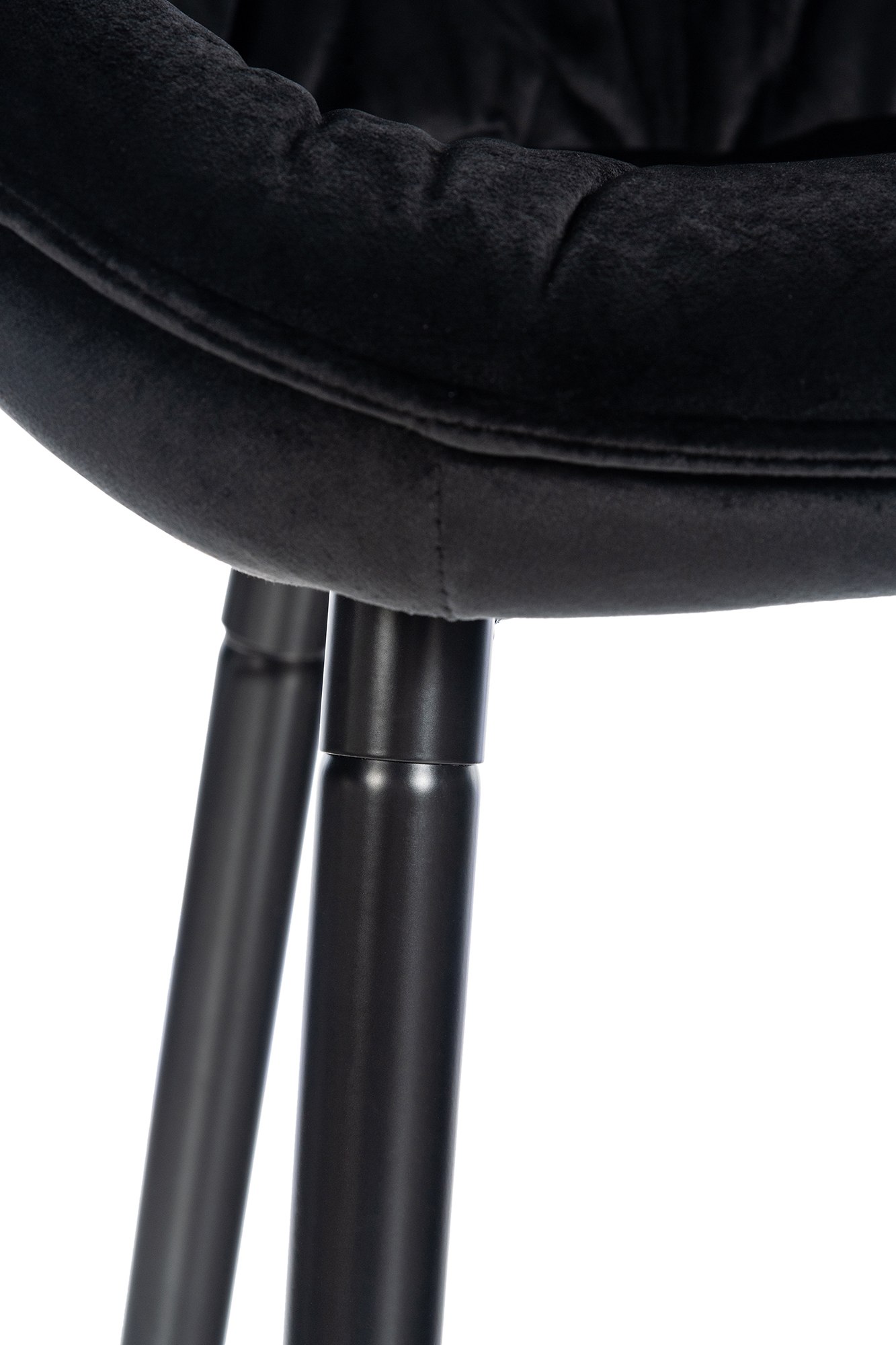 Barhocker Gibson 76 Samt, schwarz