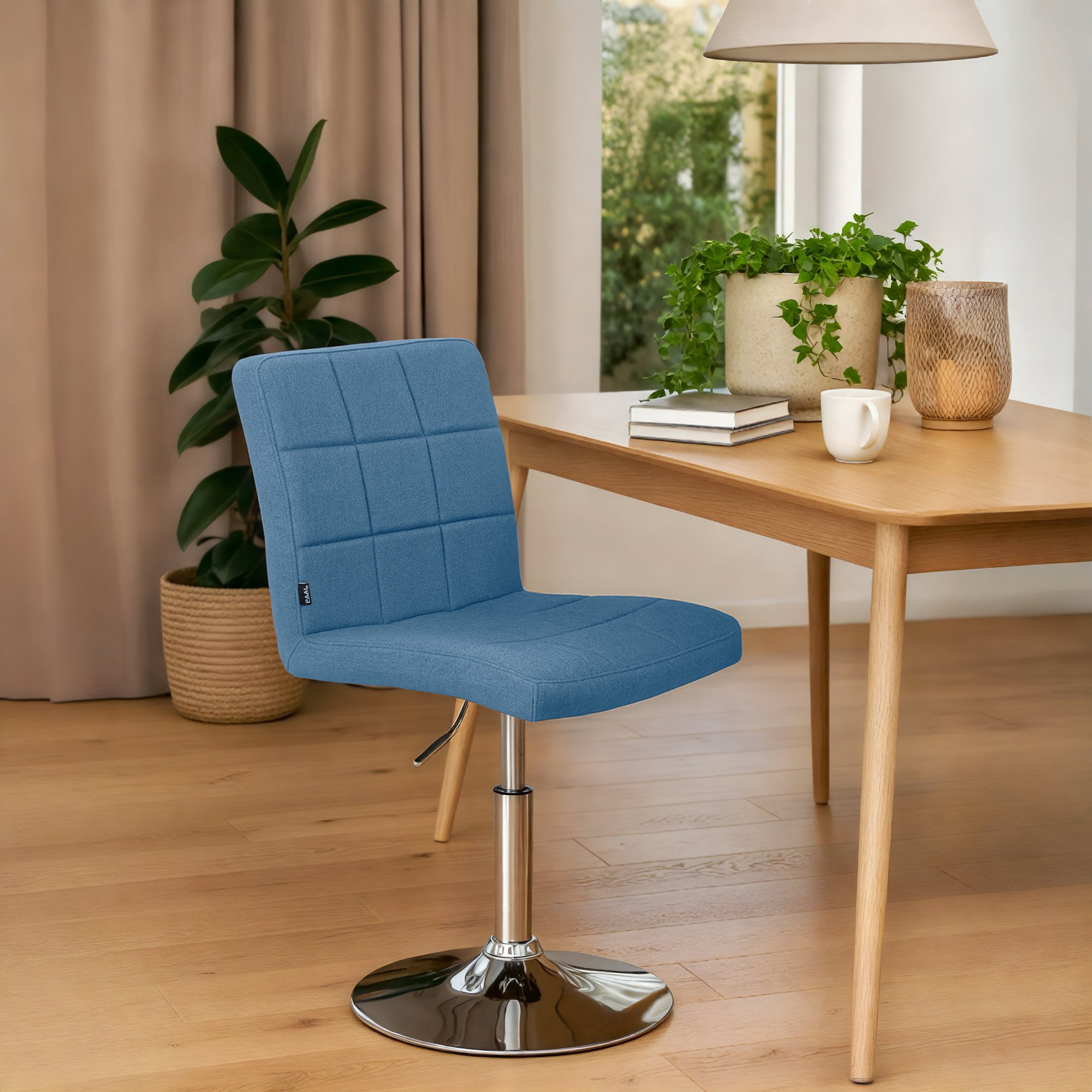 Stuhl Ricky Stoff, blau