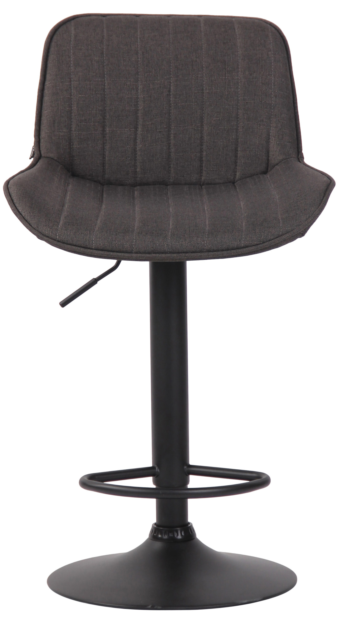 Barhocker Lentini Stoff schwarz, dunkelgrau