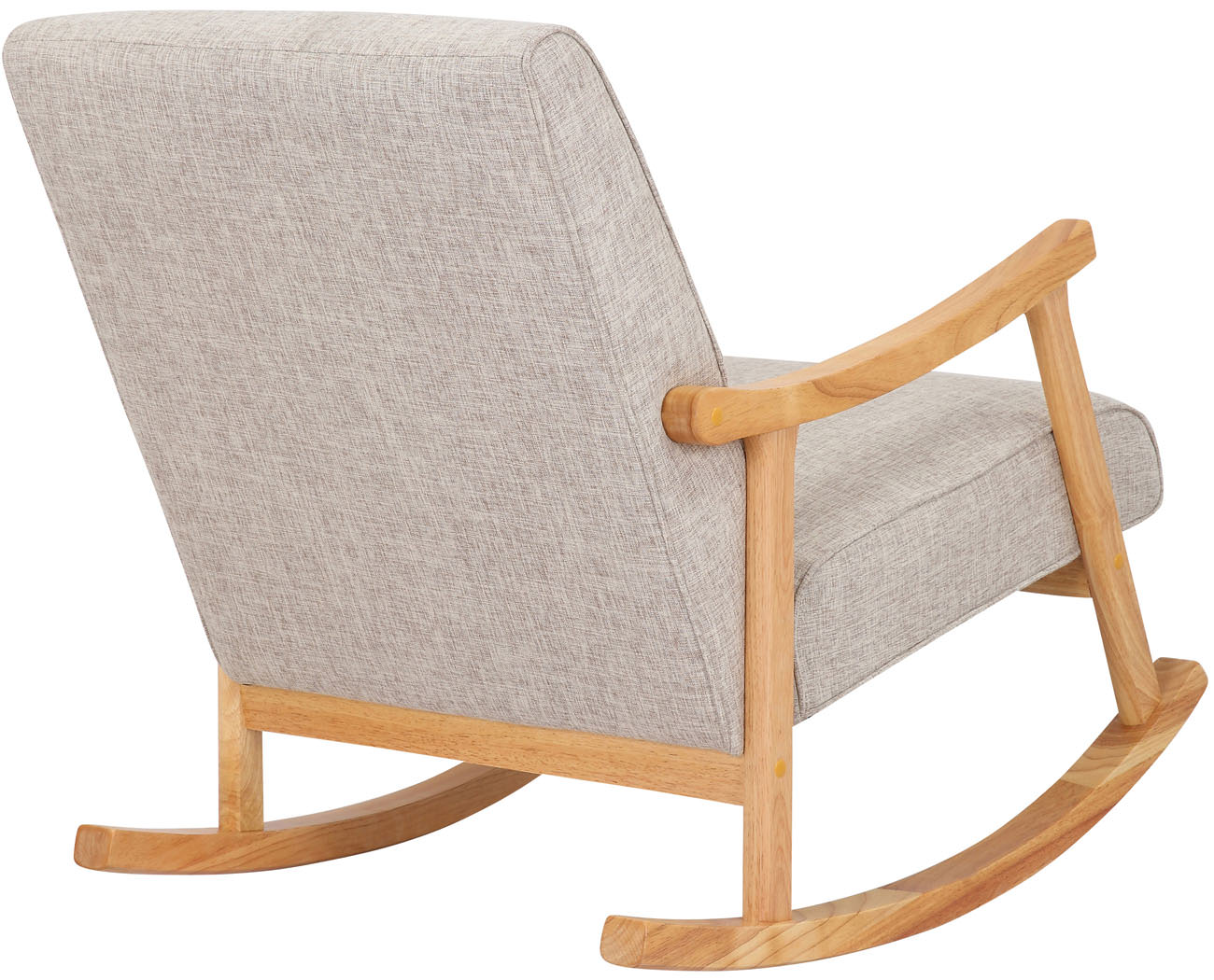 Schaukelstuhl Morelia Stoff natur, creme