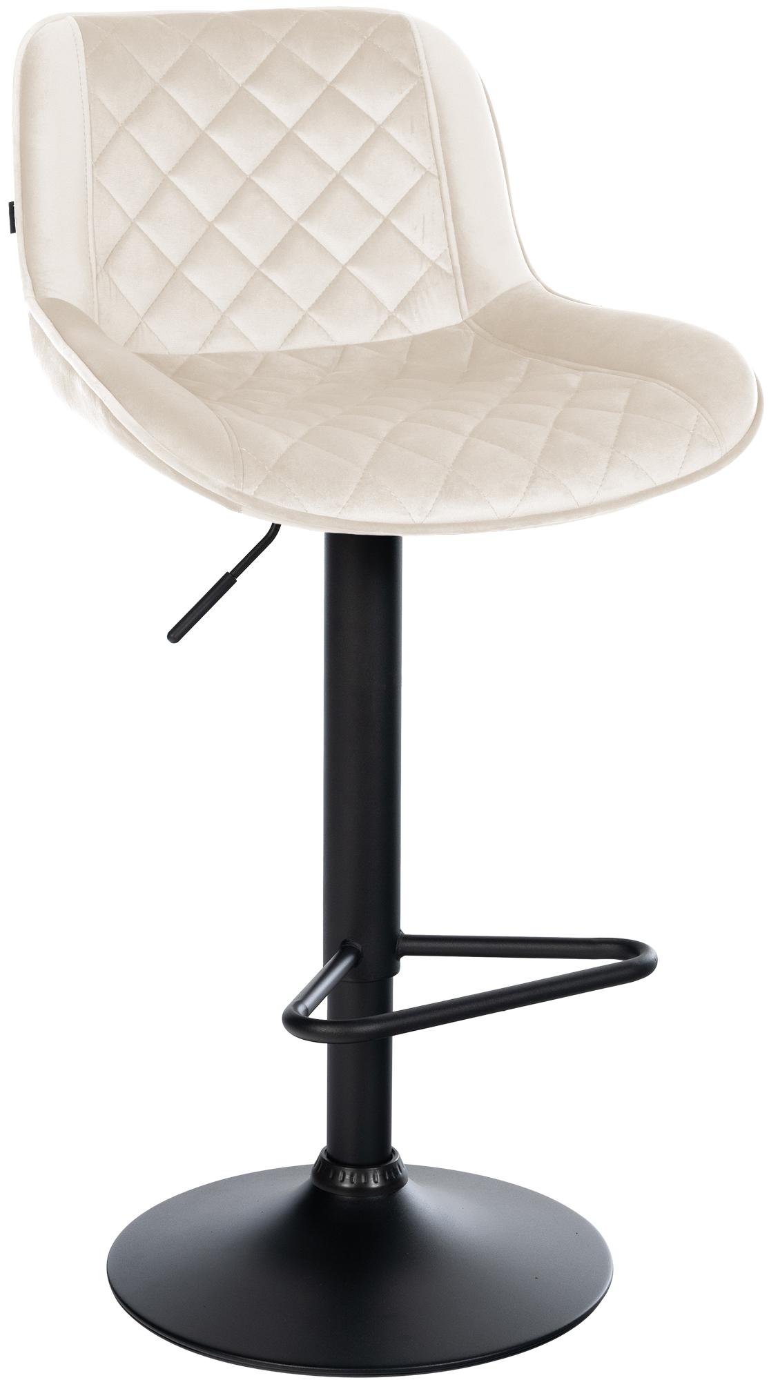 Barhocker Kasson Samt, creme