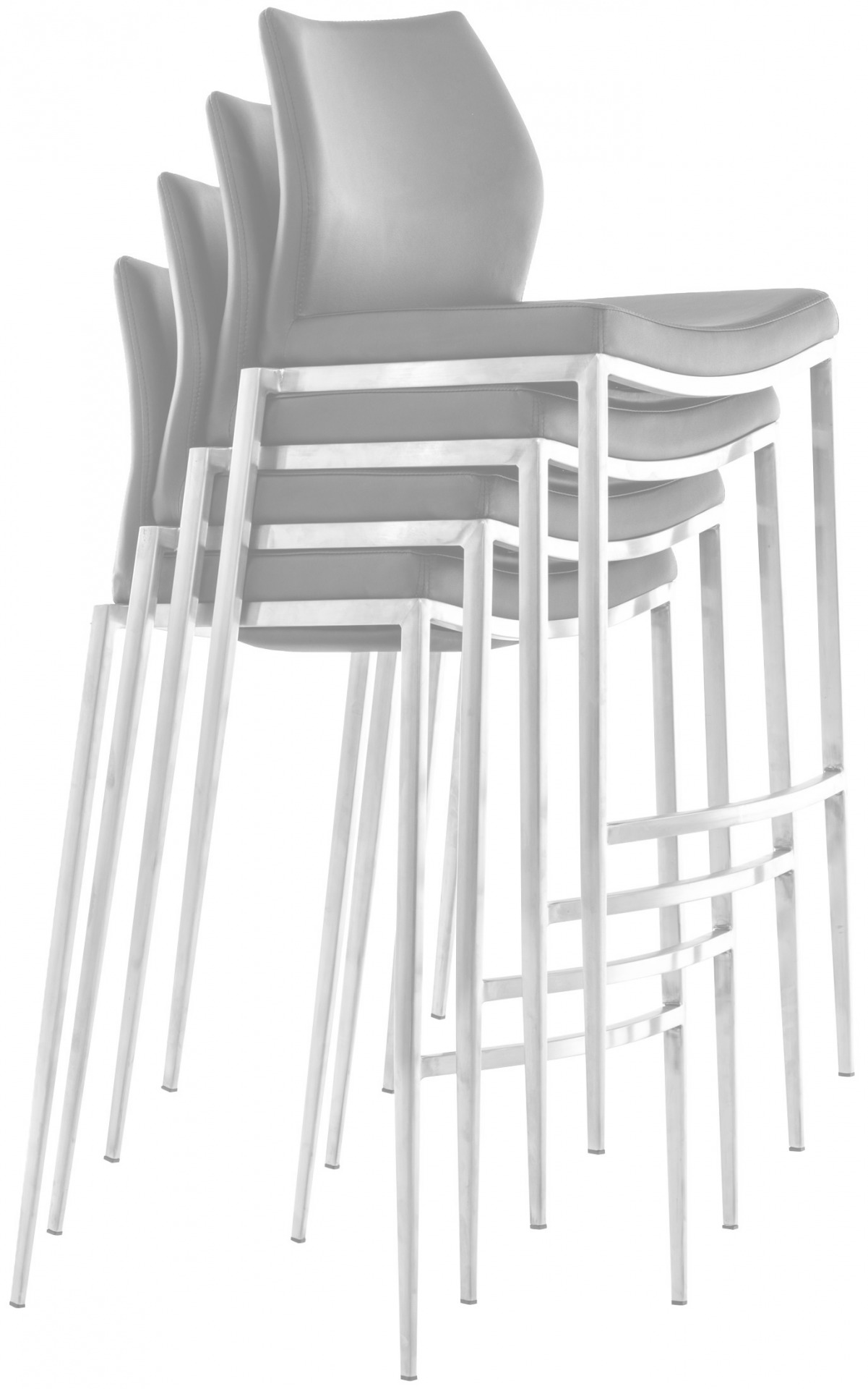 Barhocker Matola Kunstleder schwarz, creme