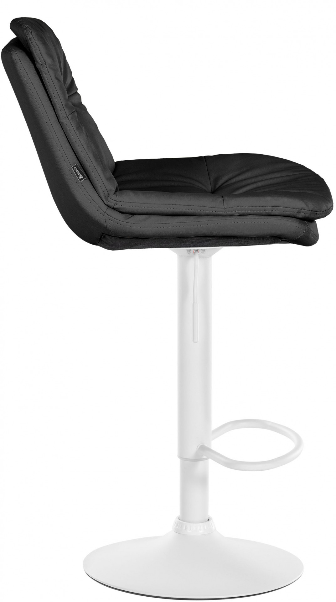 Barhocker Laurel Kunstleder weiß, schwarz