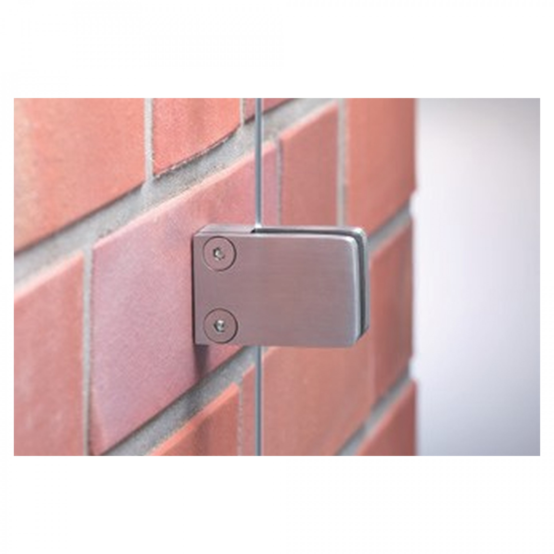 VETRO Wandbefestigungs-3er-Set, 3 Klemmbacken für Wand, links offen,, V4A