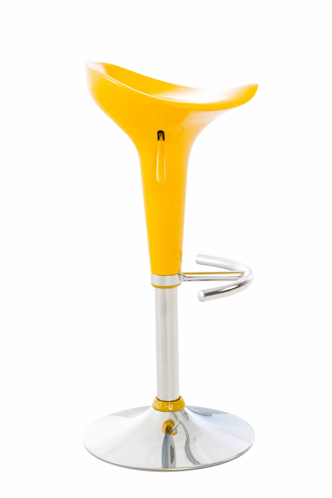 2er Set Barhocker Saddle, gelb
