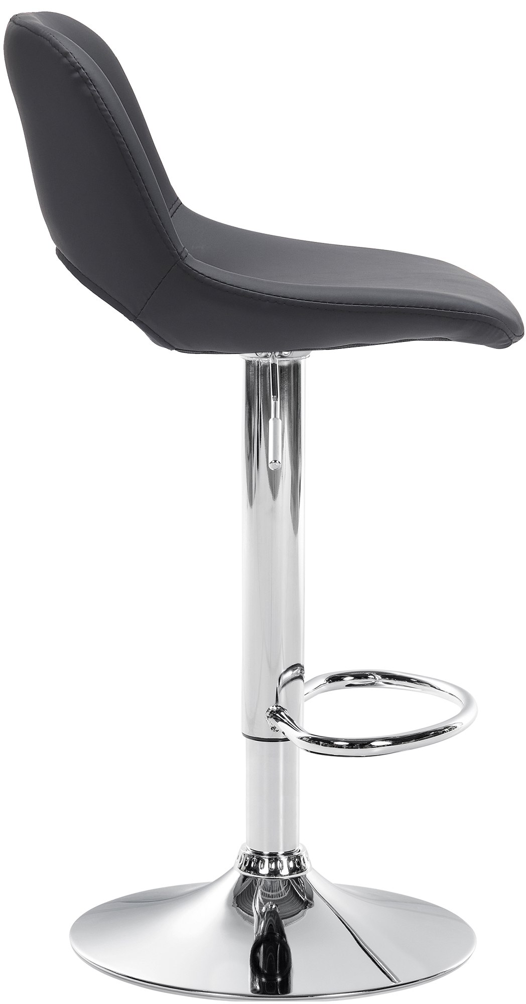 2er Set Barhocker Camden Kunstleder chrom, schwarz