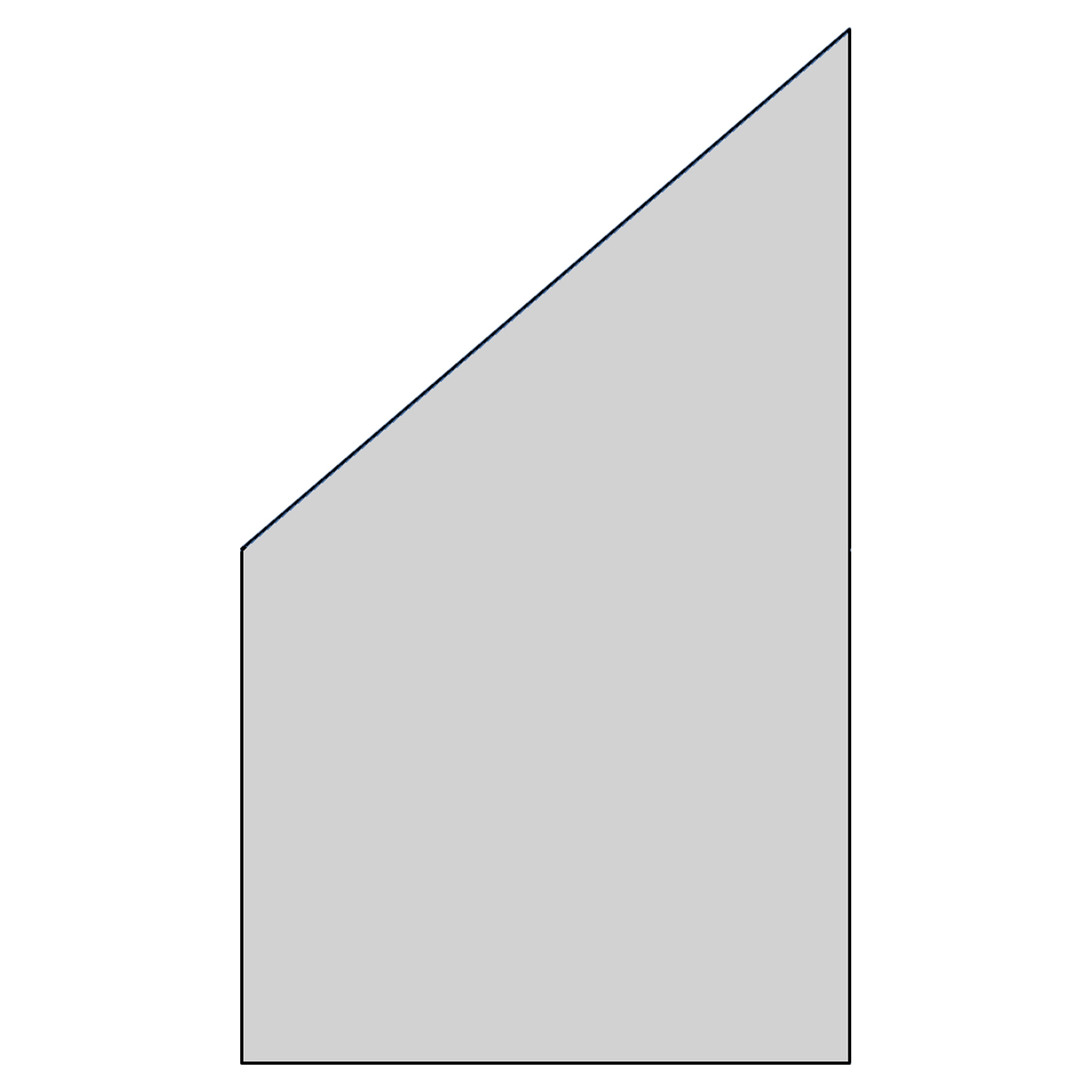 530754 RUDE-Serie Systemglas Ecke links, B1030 x H1740/870 x T8 mm, Vollflächen-Dekor 84, satiniert