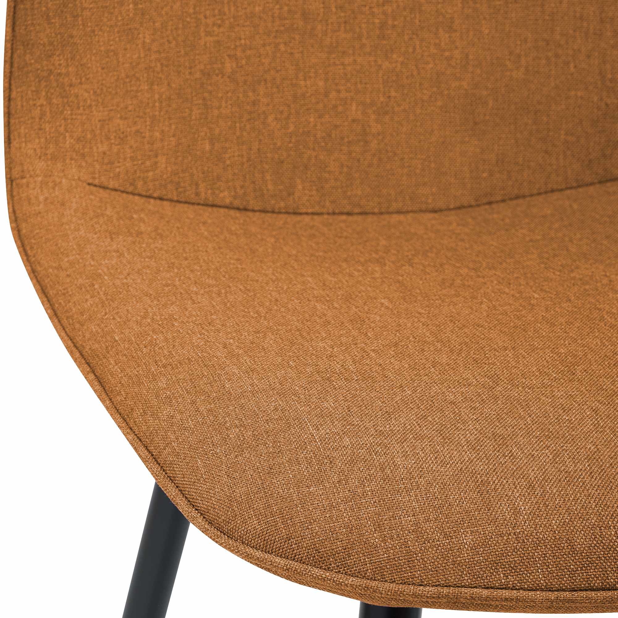 2er Set Esszimmerstuhl Maryam Stoff, orange