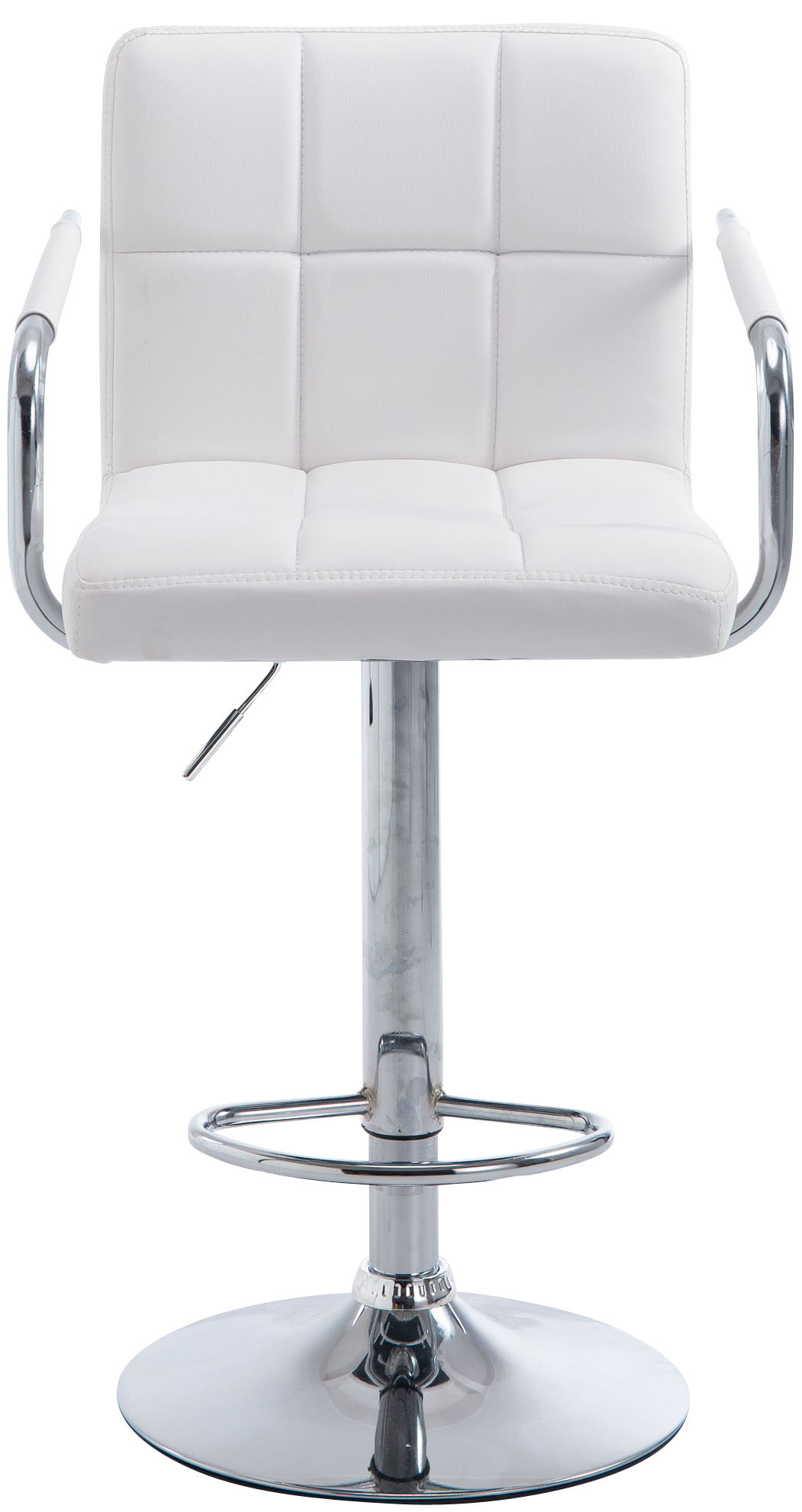 Barhocker Lucy V2 chrom, weiß