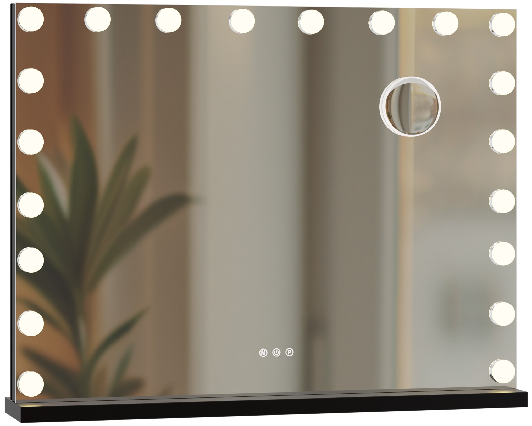 Schminkspiegel Norlina ohne Bluetooth, schwarz