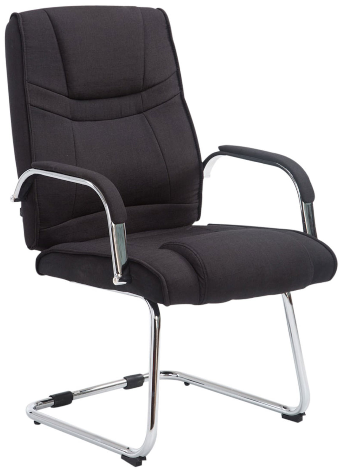 2er Set Stühle Attila Stoff, schwarz