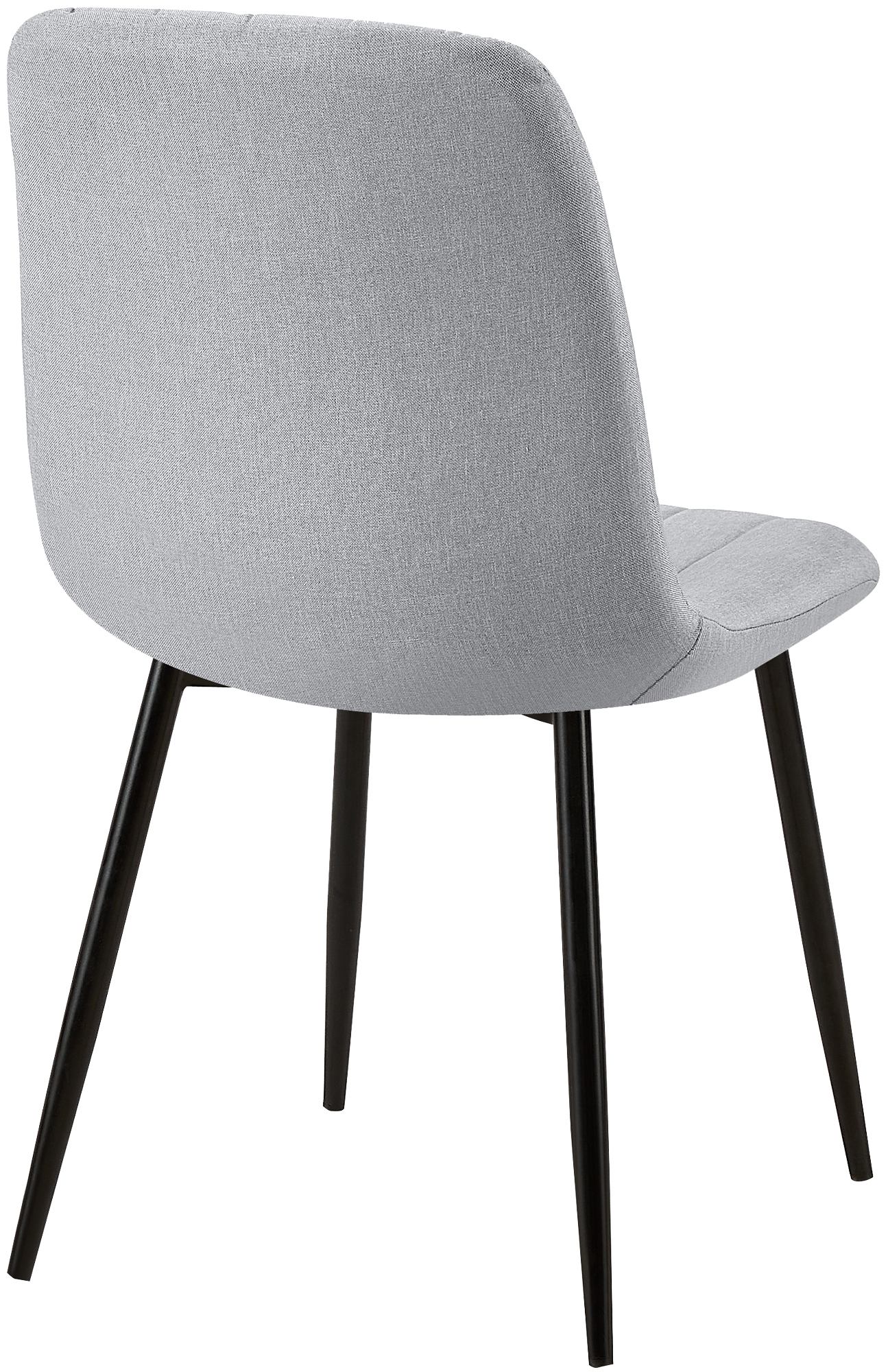 4er Set Stühle Dijon Stoff, grau