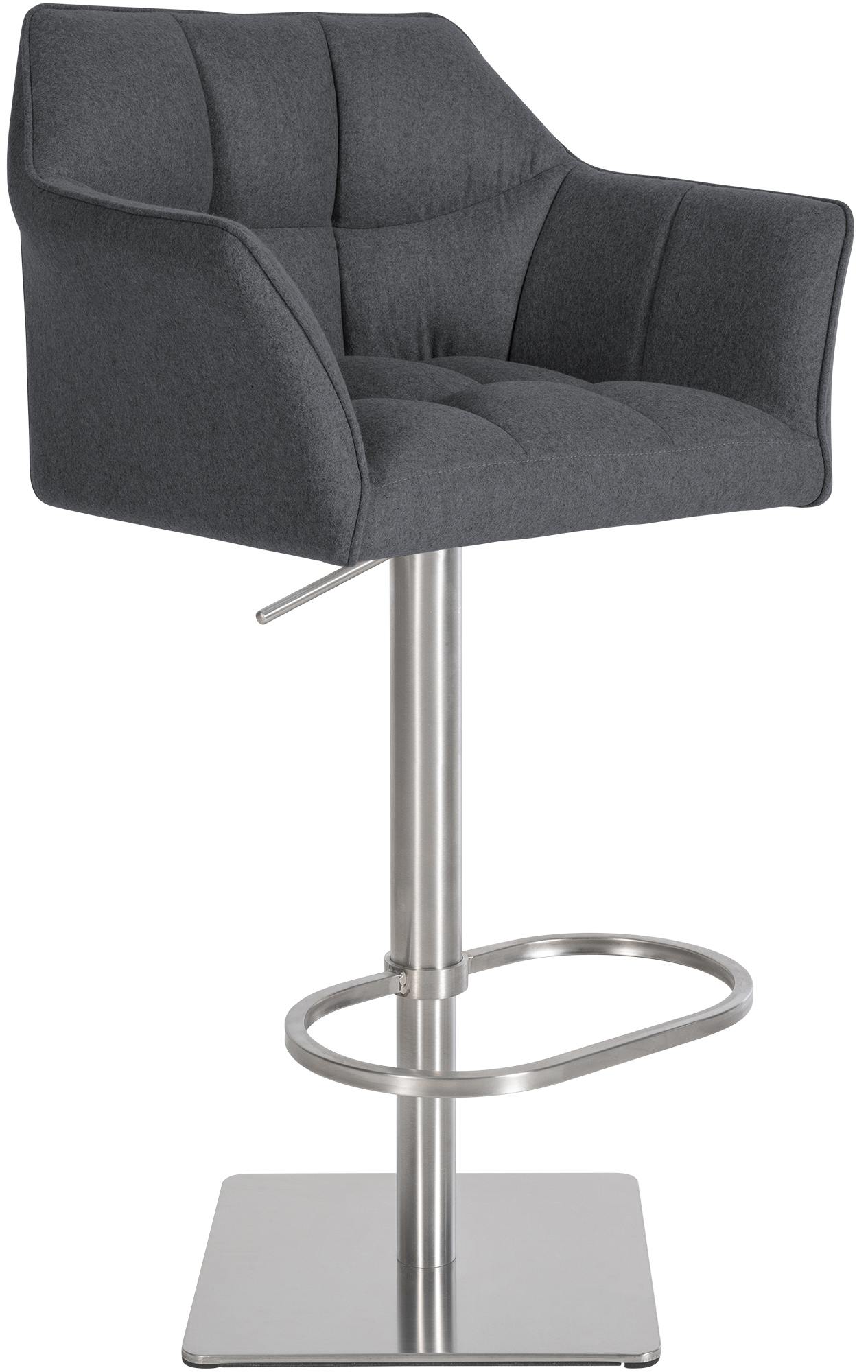 Barhocker Damaso E Filz, grau