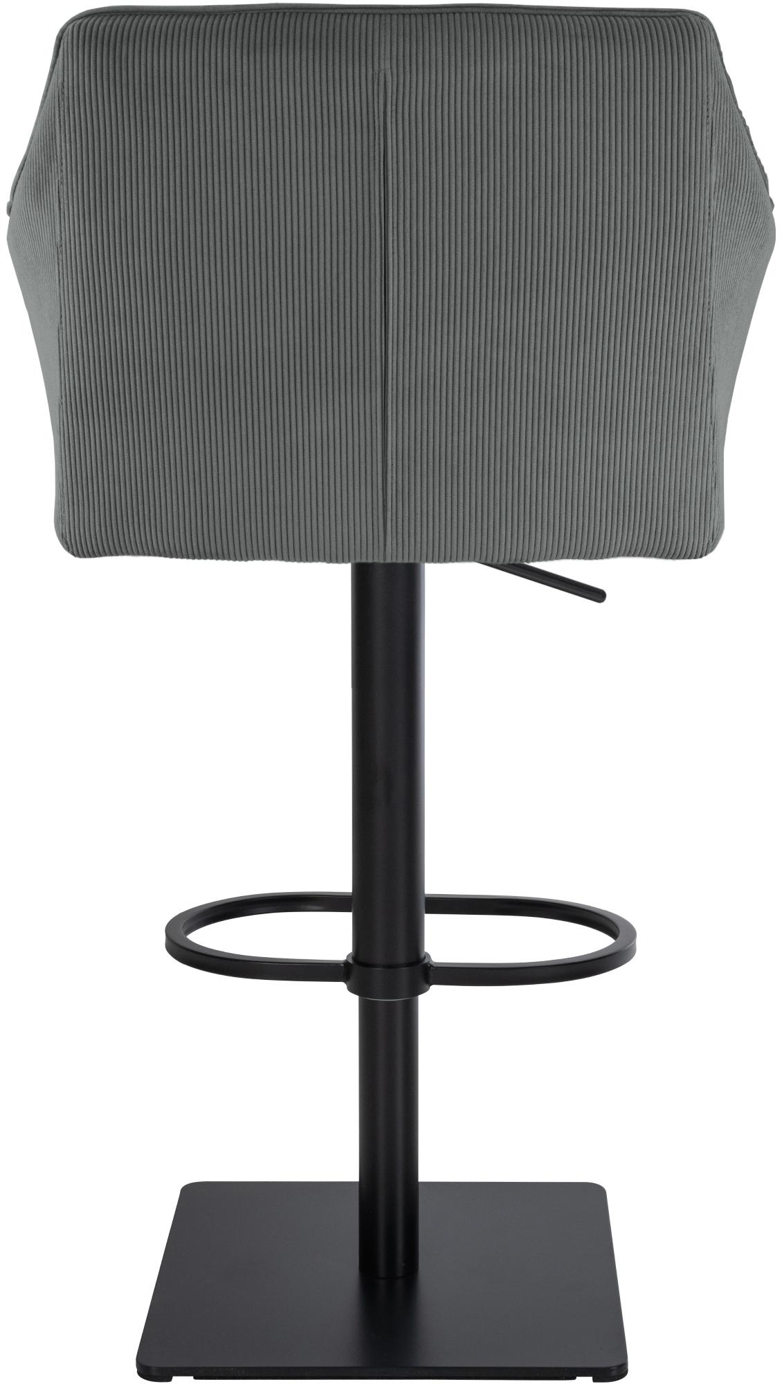 Barhocker Damaso B Cord, grau